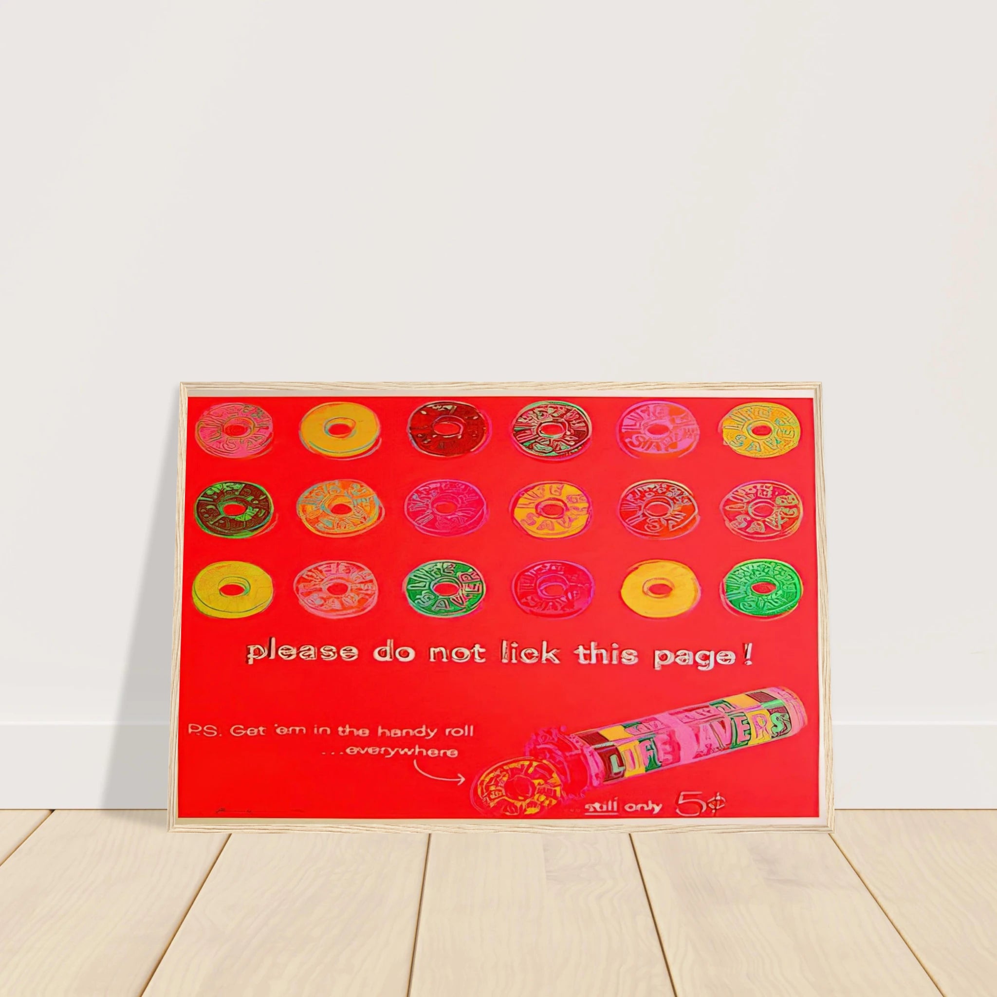 Life Savers Framed Poster | Andy Warhol Framed Prints Wall Art | Andy Warhol Prints