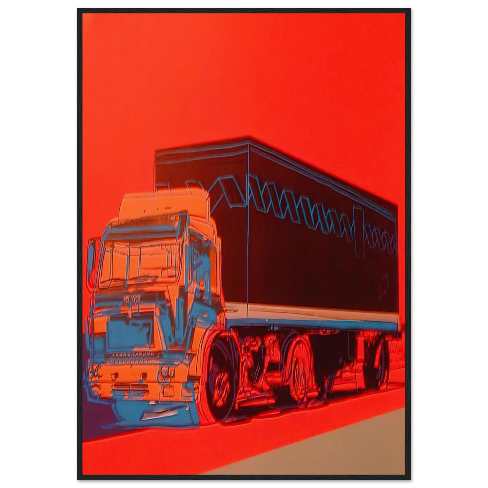 Truck Announcement Framed Poster | Andy Warhol Framed Prints Wall Art | Andy Warhol Prints