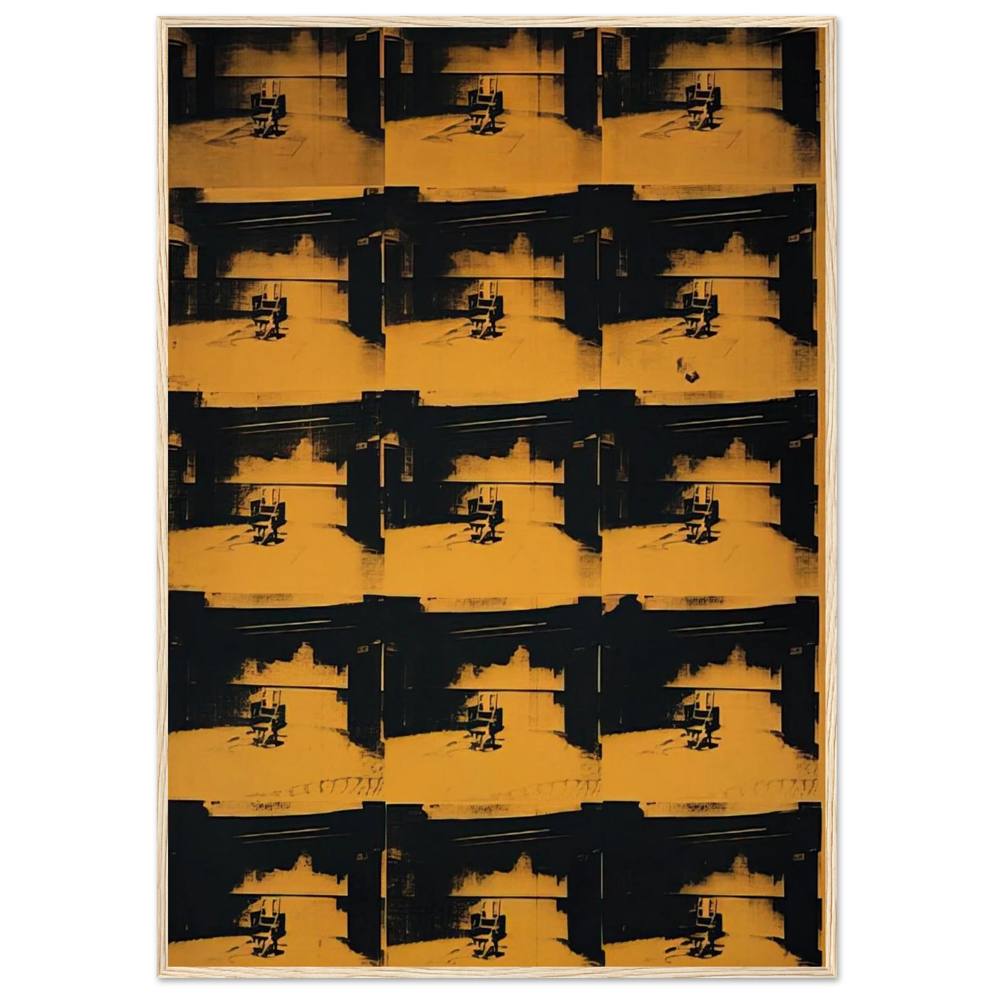 Orange Disaster Framed Poster | Andy Warhol Framed Prints Wall Art | Andy Warhol Prints