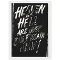 Heaven and Hell Are Just One Breath Away! Framed Poster | Andy Warhol Framed Prints Wall Art | Andy Warhol Prints