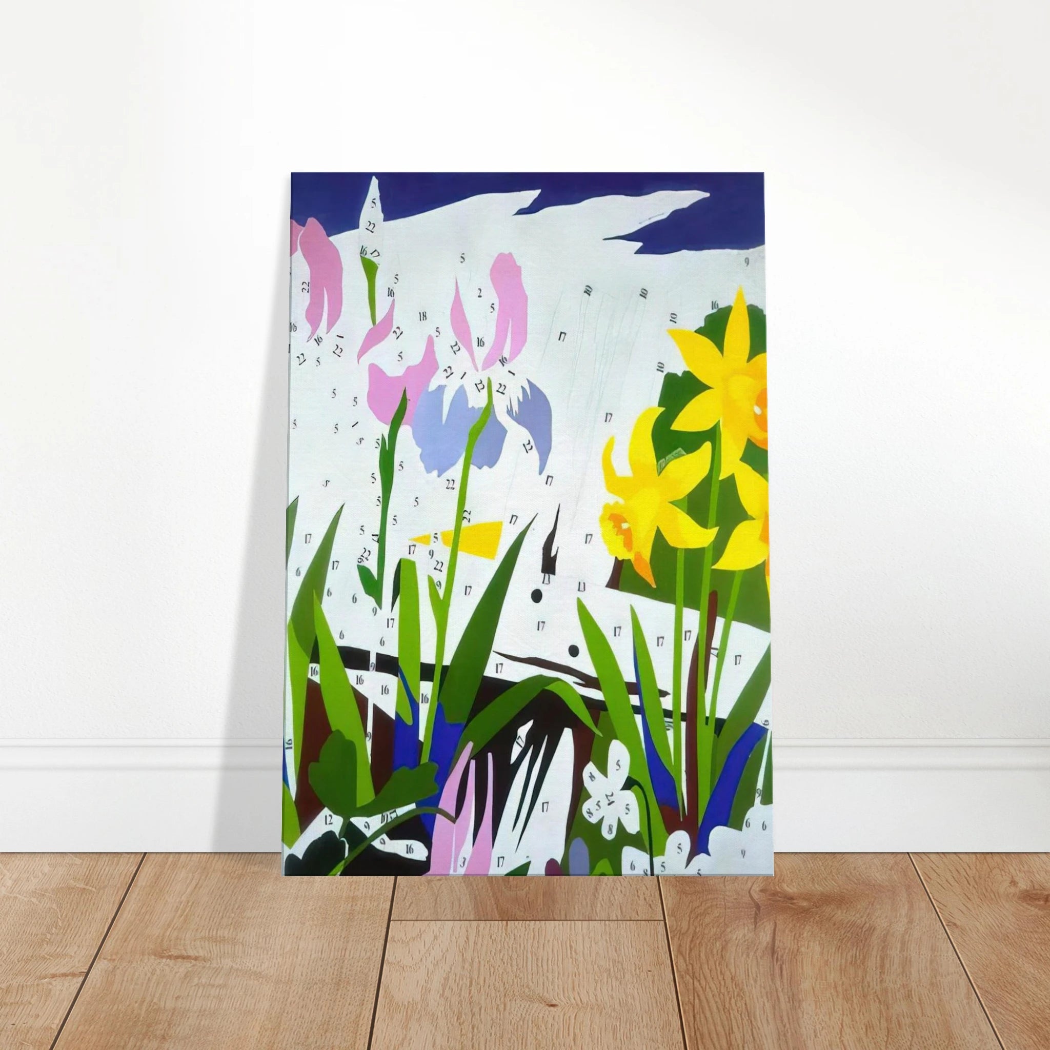 Do It Yourself  Flowers  Canvas | Andy Warhol Canvas | Andy Warhol Prints