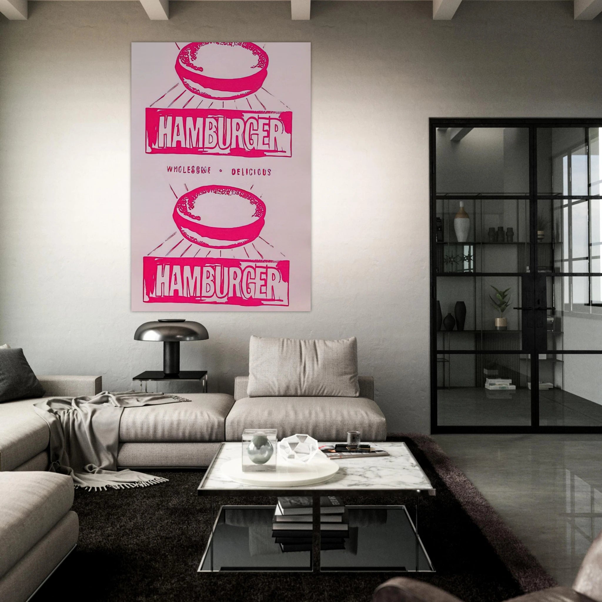 Double Hamburger Poster | Andy Warhol Poster | Andy Warhol Prints