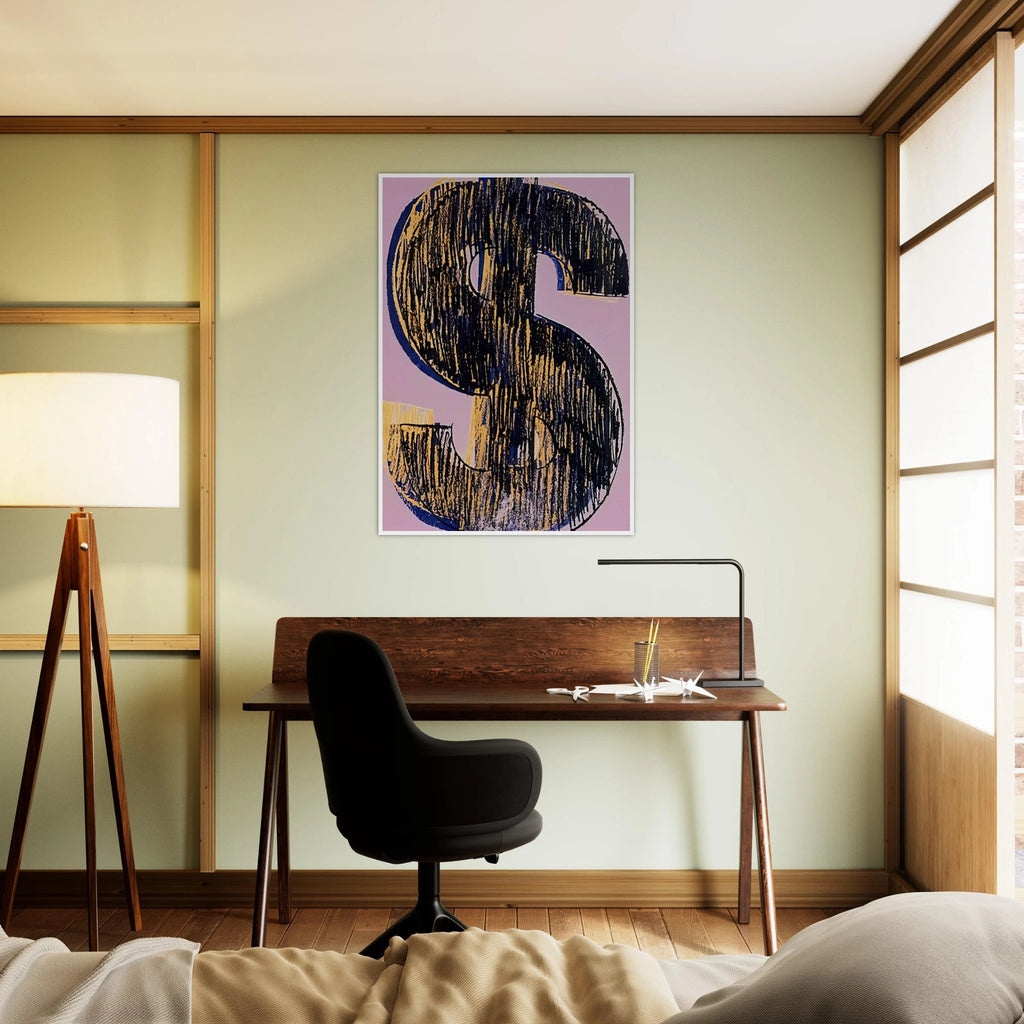 Dollar Sign Framed Poster | Andy Warhol Framed Prints Wall Art | Andy Warhol Prints