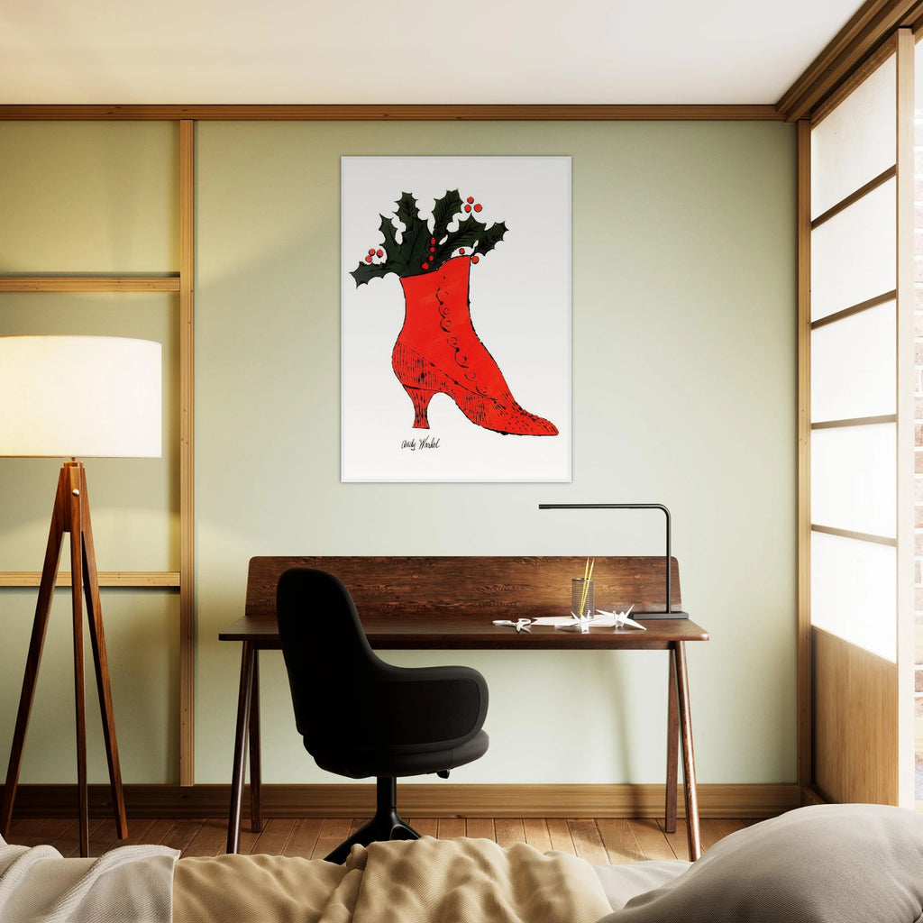 Untitled  red Boot Wit Holly  Framed Poster | Andy Warhol Framed Prints Wall Art | Andy Warhol Prints