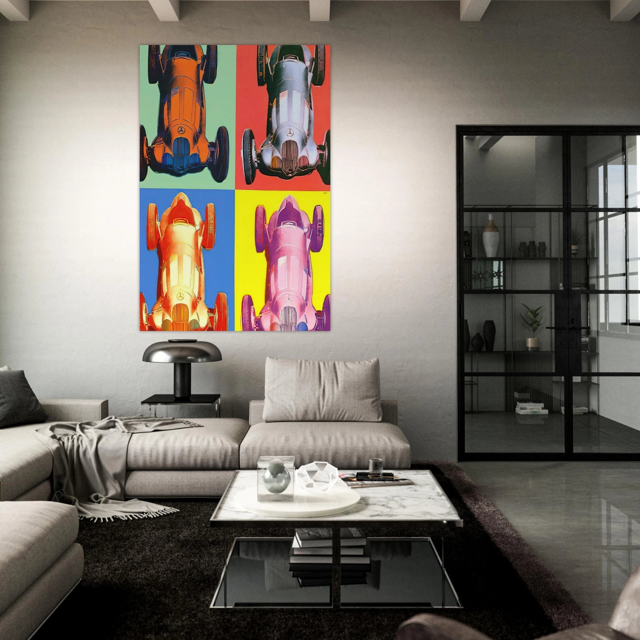 Benz Racing Car Poster | Andy Warhol Poster | Andy Warhol Prints