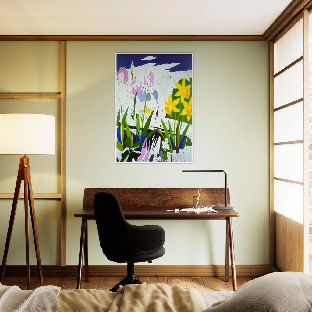 Do It Yourself  Flowers  Framed Poster | Andy Warhol Framed Prints Wall Art | Andy Warhol Prints