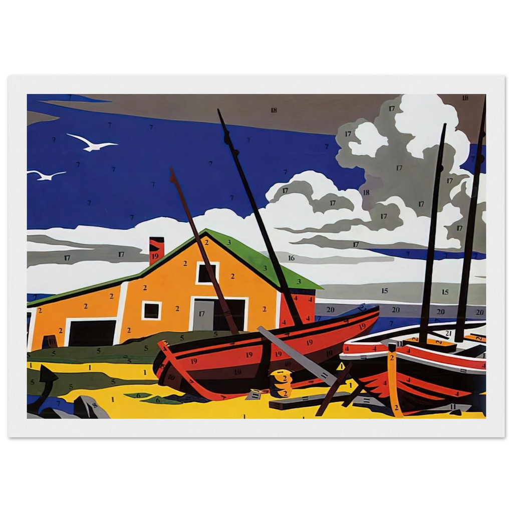Do It Yourself  Seascape  Framed Poster | Andy Warhol Framed Prints Wall Art | Andy Warhol Prints