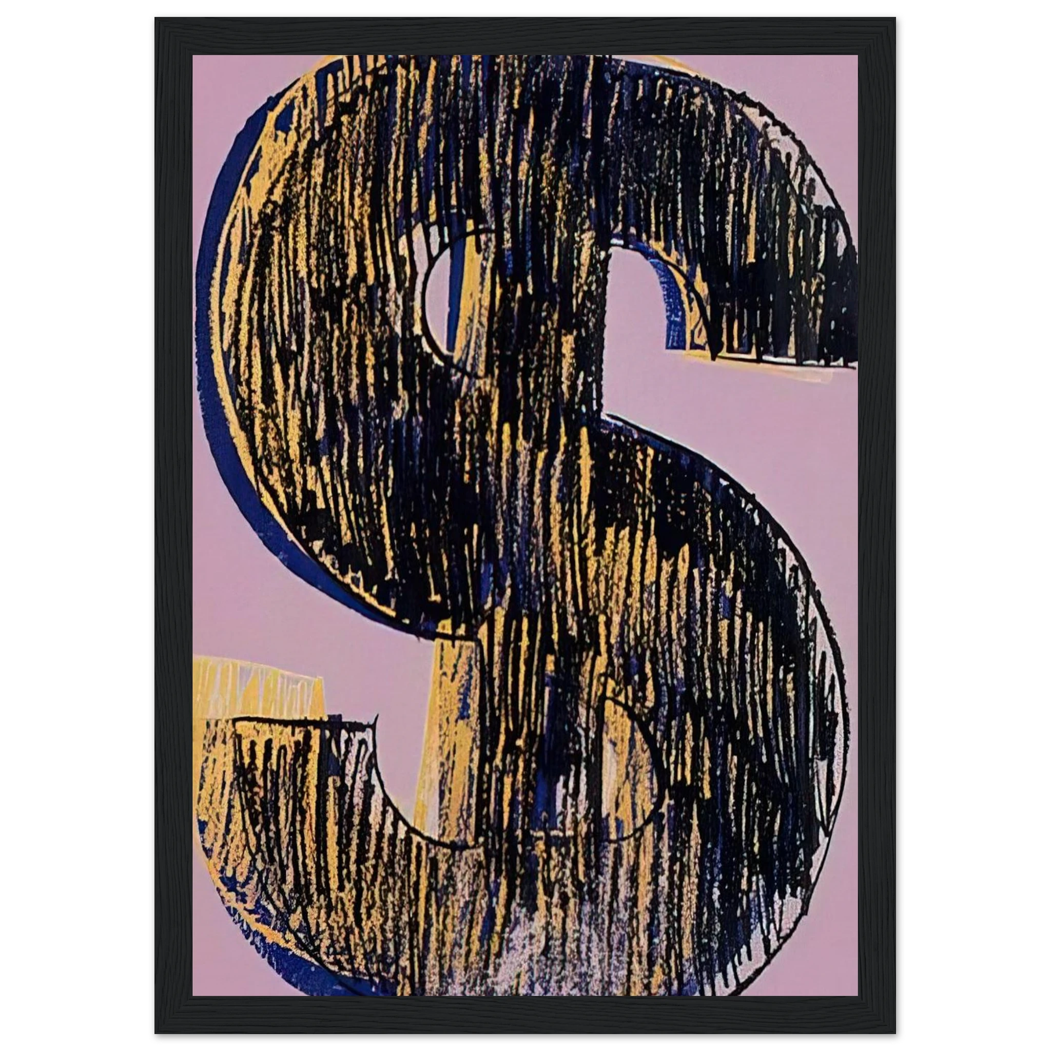 Dollar Sign Framed Poster | Andy Warhol Framed Prints Wall Art | Andy Warhol Prints