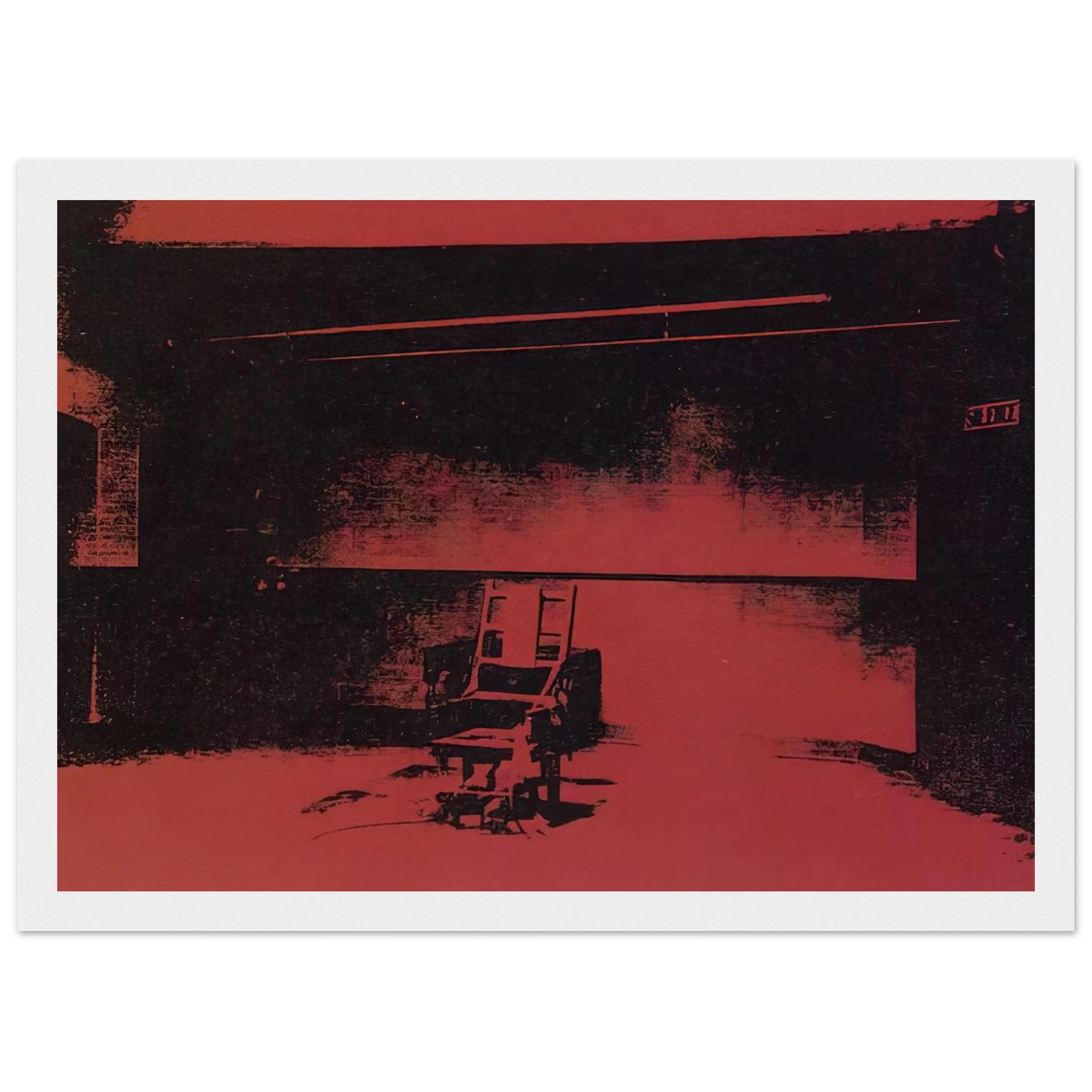 Early electric chair Framed Poster | Andy Warhol Framed Prints Wall Art | Andy Warhol Prints
