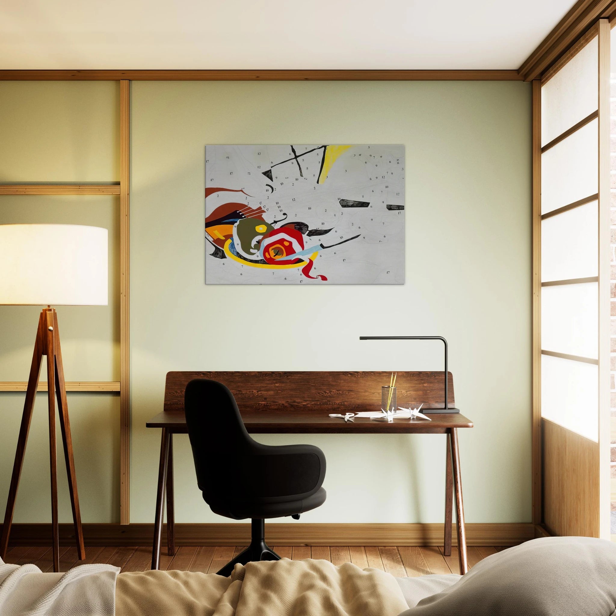 Do It Yourself  Violin  Canvas | Andy Warhol Canvas | Andy Warhol Prints