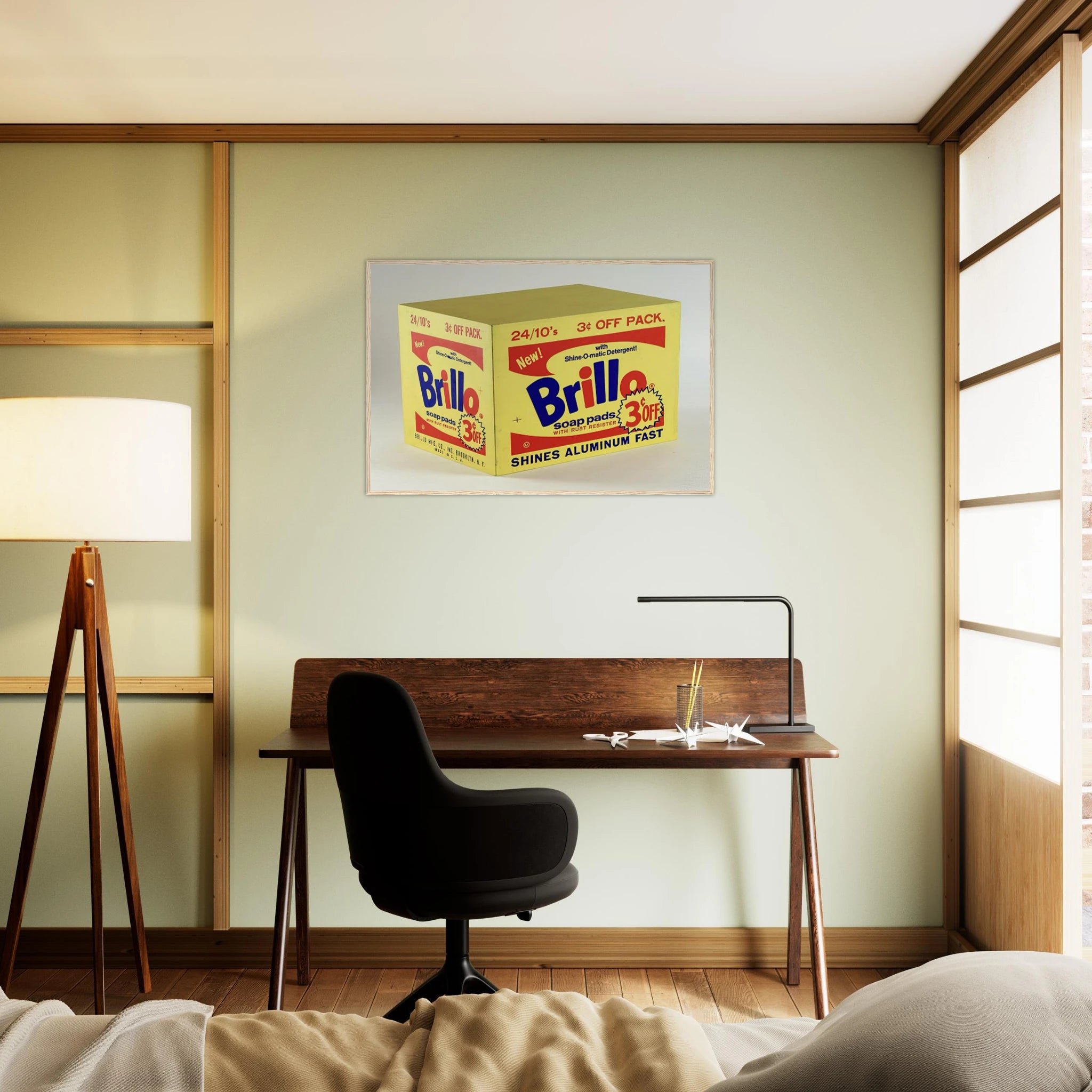 Brillo Box  3c Off  Framed Poster | Andy Warhol Framed Prints Wall Art | Andy Warhol Prints