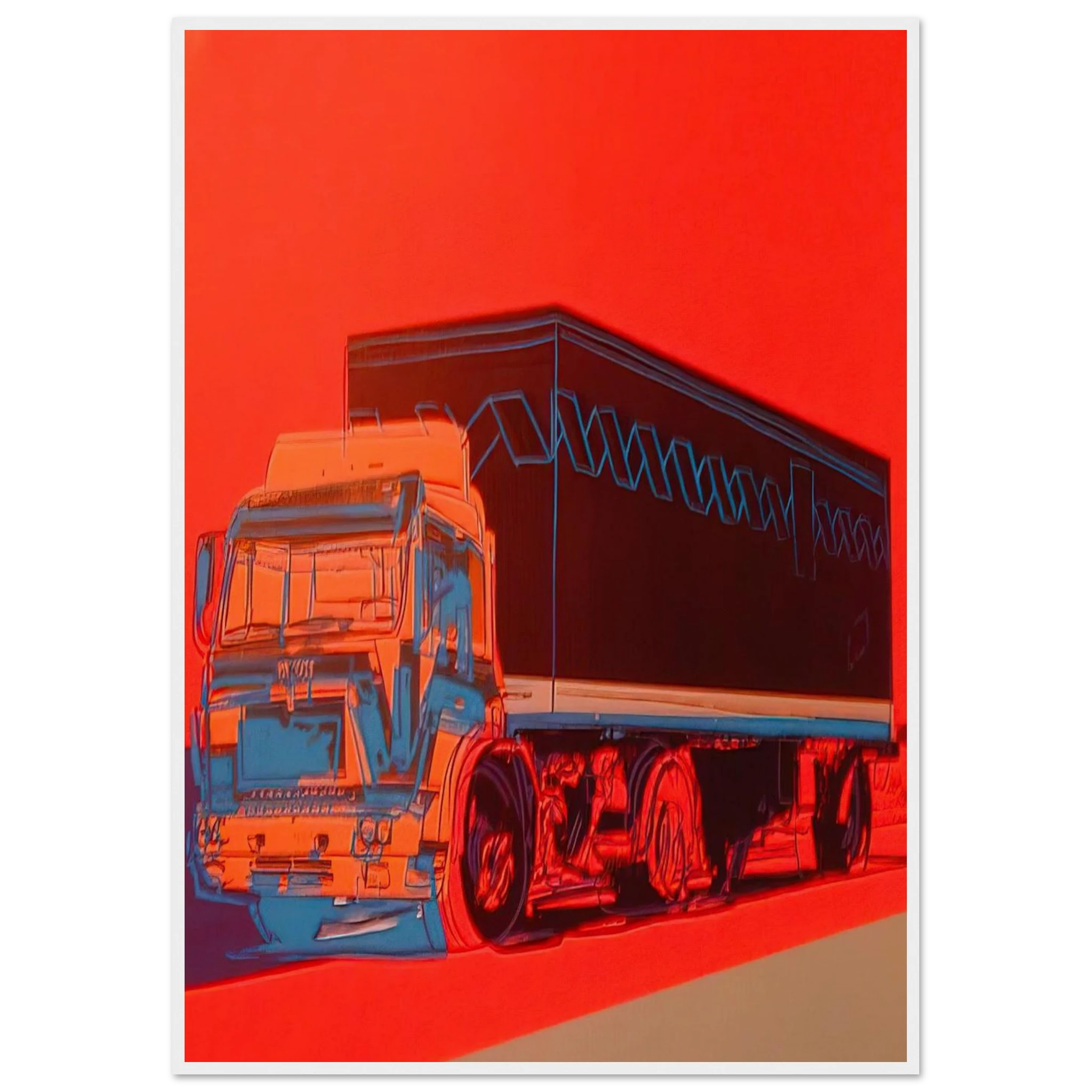 Truck Announcement Framed Poster | Andy Warhol Framed Prints Wall Art | Andy Warhol Prints