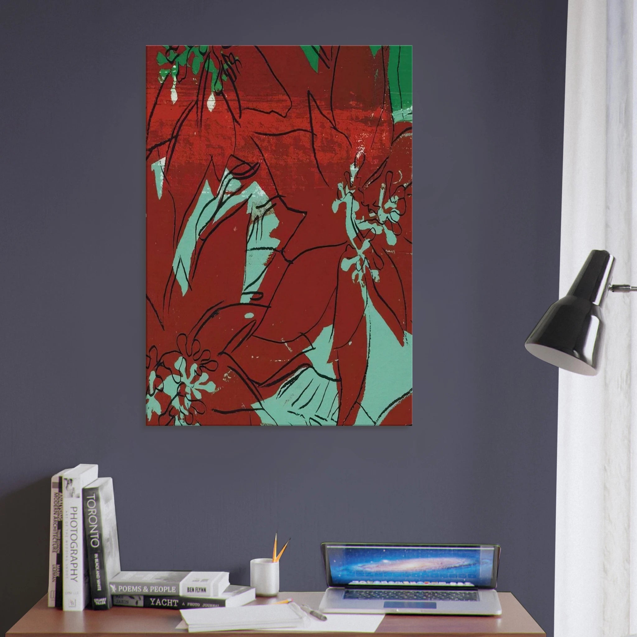 Poinsettias Canvas | Andy Warhol Canvas | Andy Warhol Prints