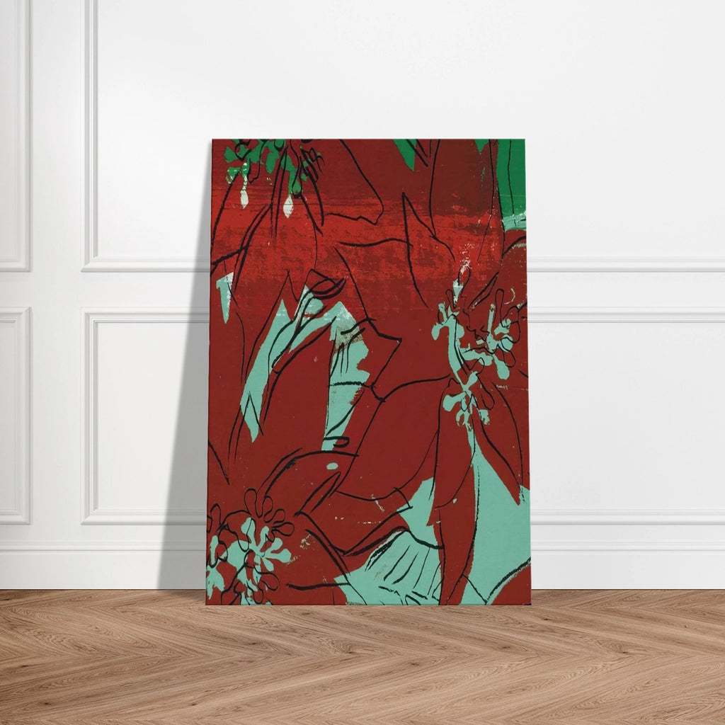 Poinsettias Canvas | Andy Warhol Canvas | Andy Warhol Prints
