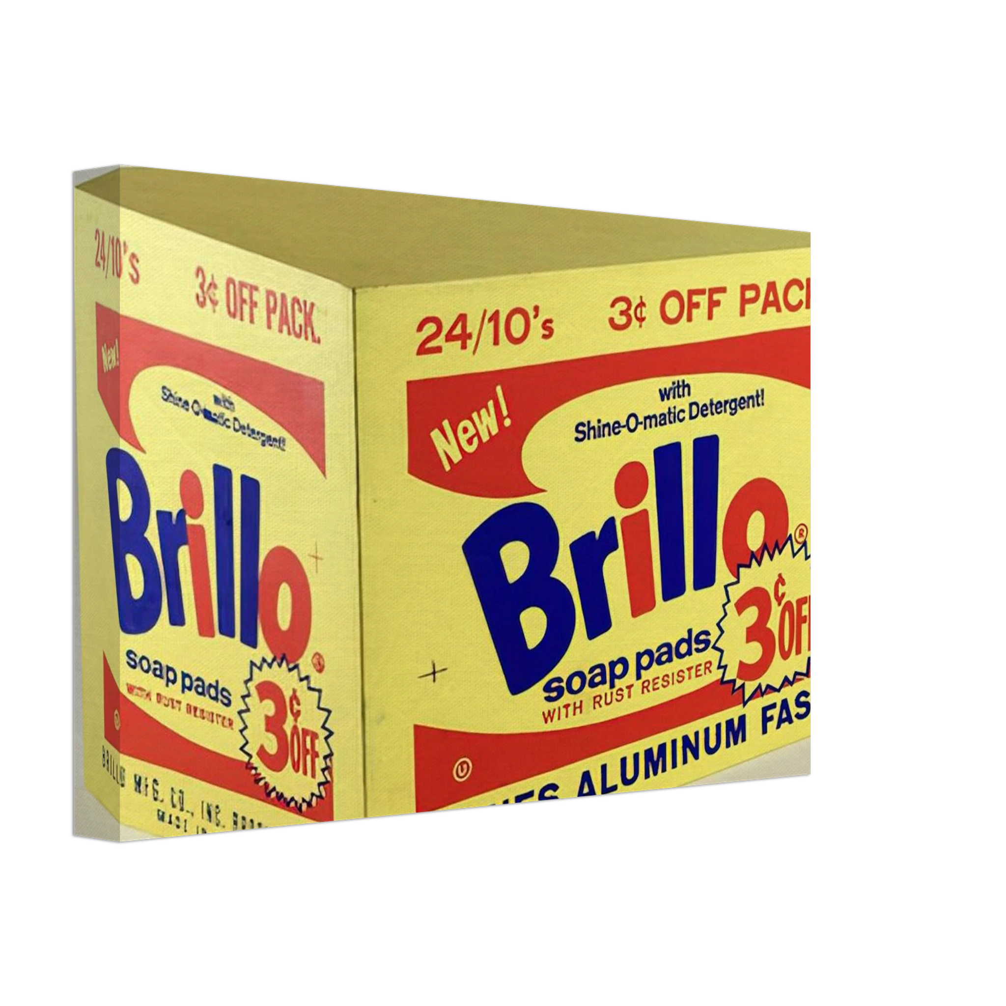 Brillo Box  3c Off  Canvas | Andy Warhol Canvas | Andy Warhol Prints
