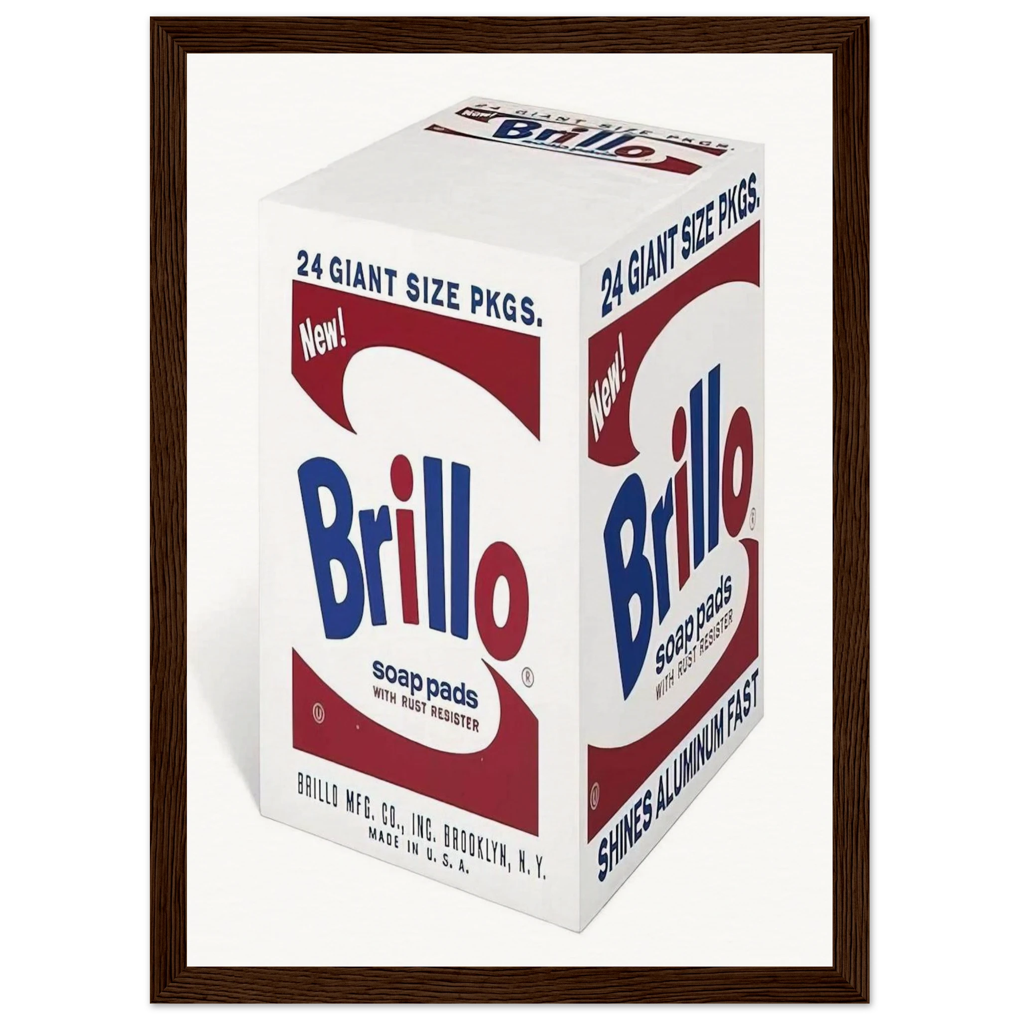 Brillo Soap Pads Framed Poster | Andy Warhol Framed Prints Wall Art | Andy Warhol Prints
