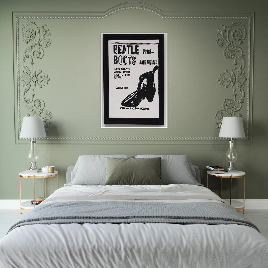 Beatle Boots Framed Poster | Andy Warhol Framed Prints Wall Art | Andy Warhol Prints