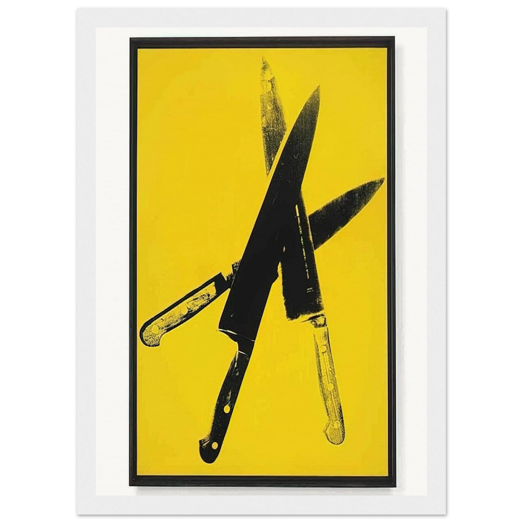 Knives Framed Poster | Andy Warhol Framed Prints Wall Art | Andy Warhol Prints