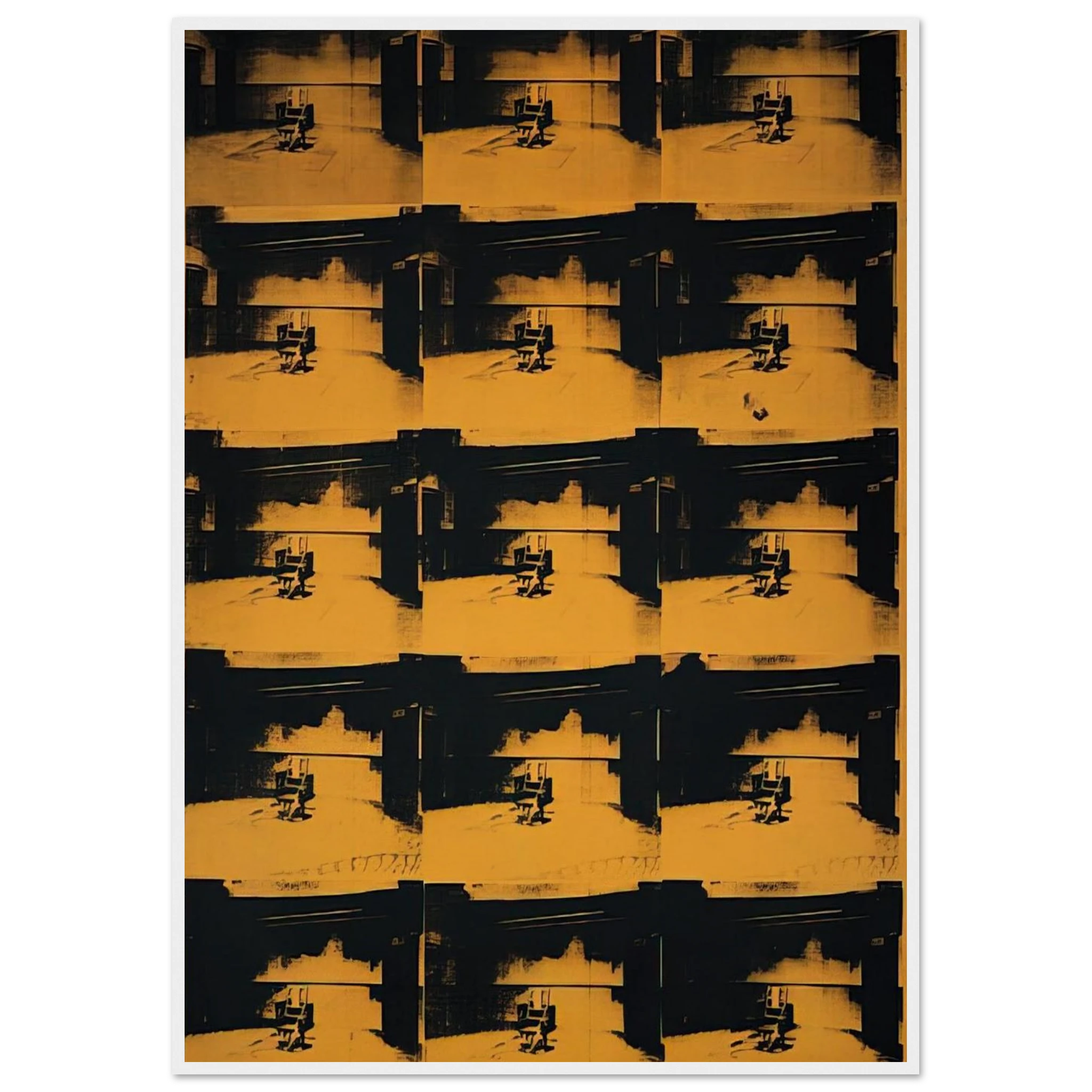 Orange Disaster Framed Poster | Andy Warhol Framed Prints Wall Art | Andy Warhol Prints