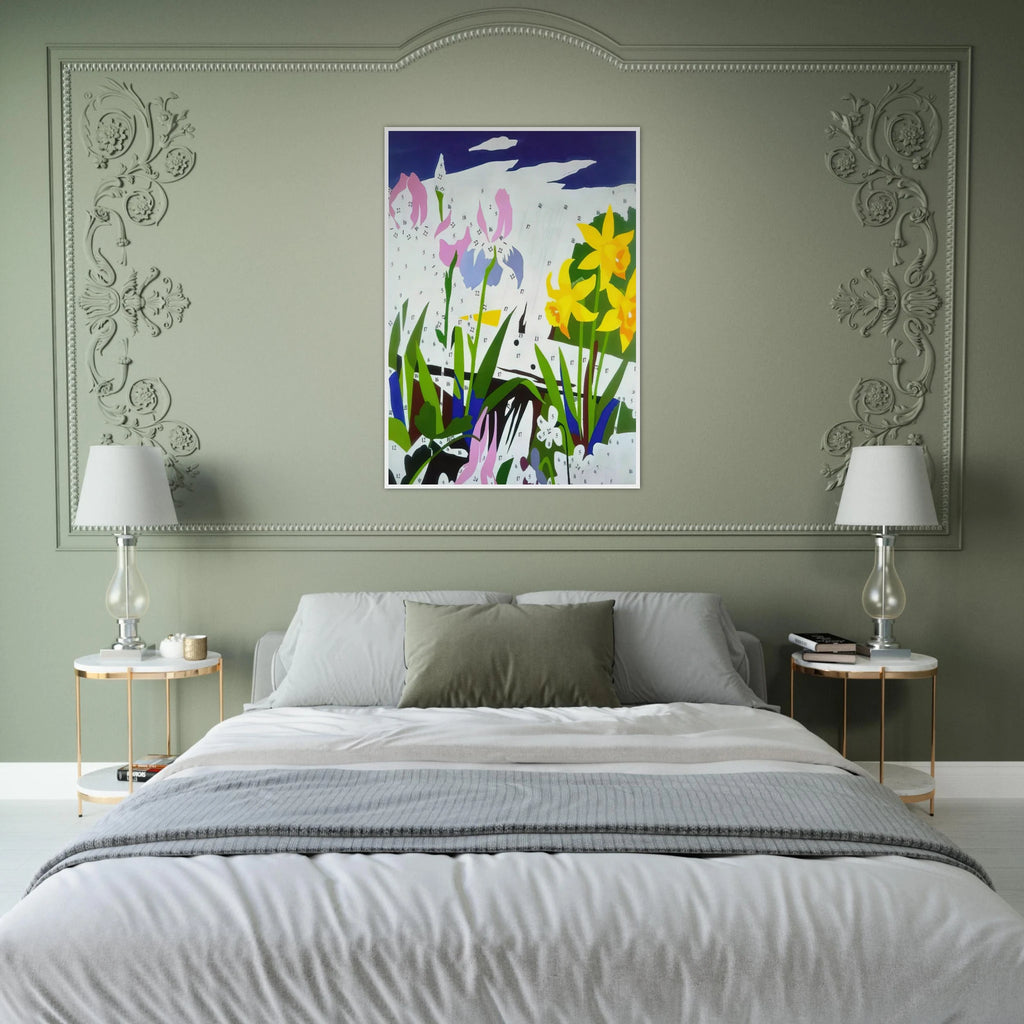 Do It Yourself  Flowers  Framed Poster | Andy Warhol Framed Prints Wall Art | Andy Warhol Prints
