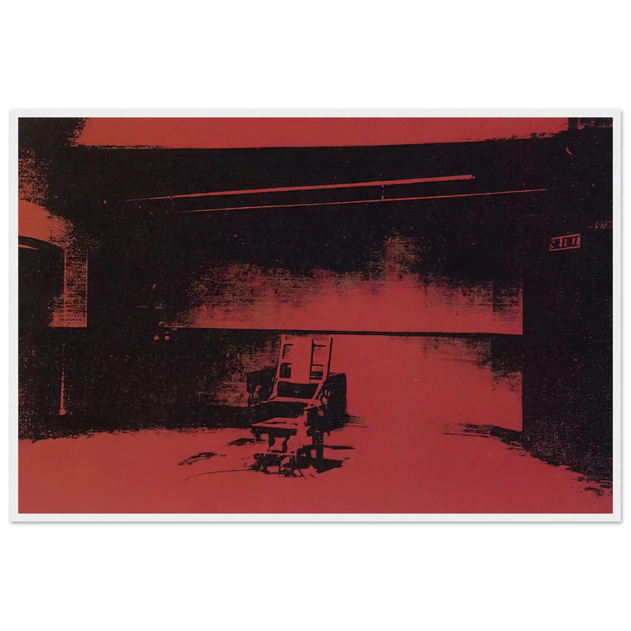 Early electric chair Framed Poster | Andy Warhol Framed Prints Wall Art | Andy Warhol Prints