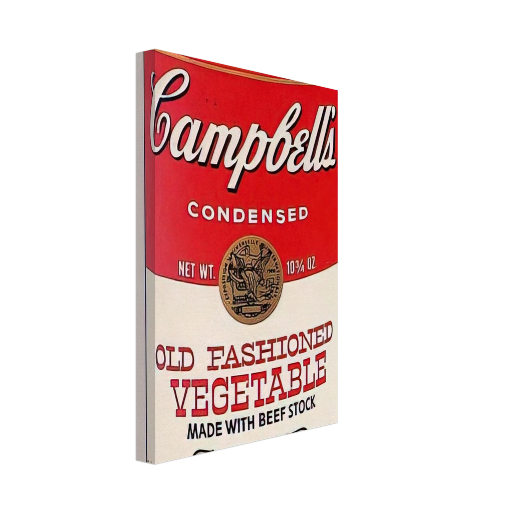 Campbell's Soup Can  Old Fashioned Vegetable  Canvas | Andy Warhol Canvas | Andy Warhol Prints