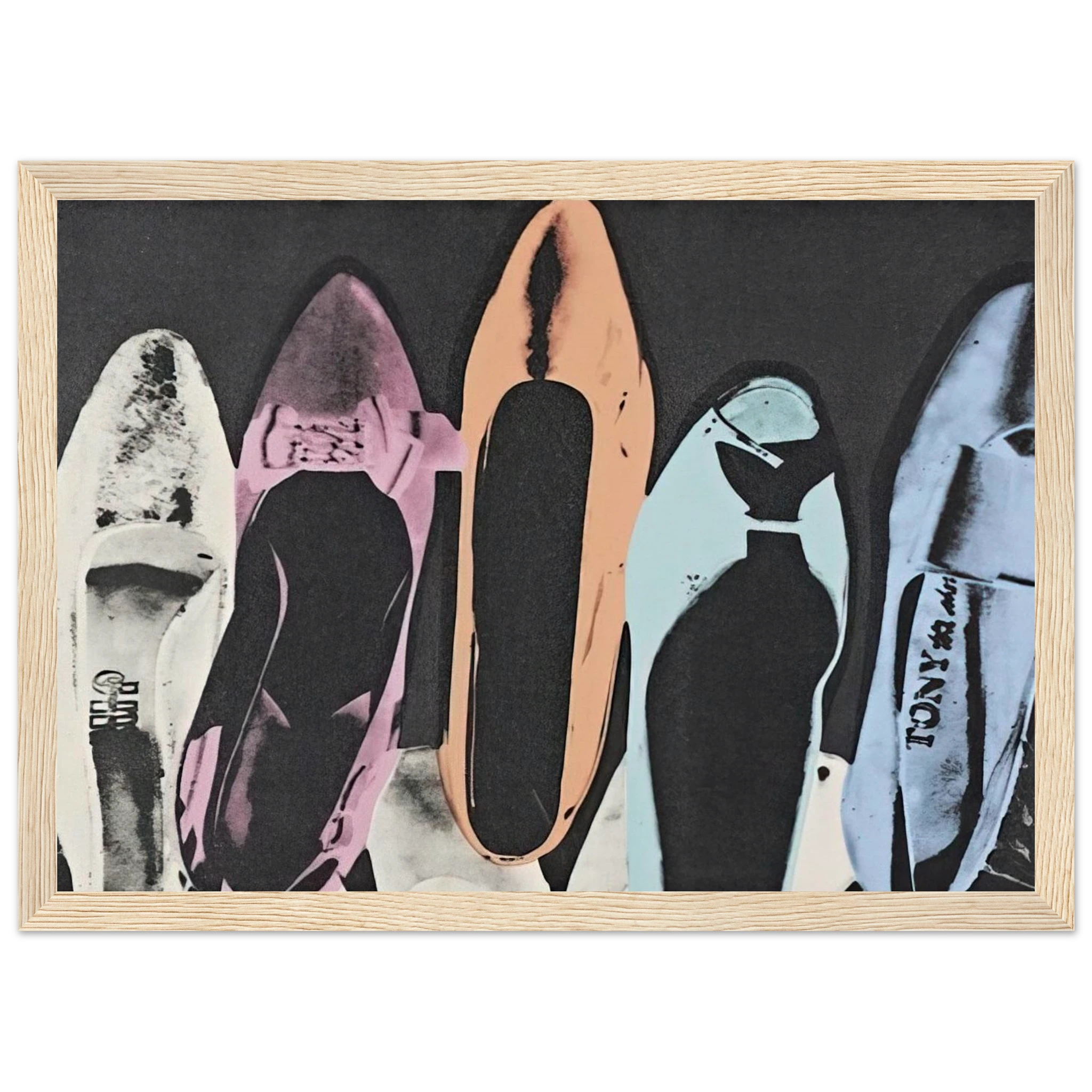 Diamond Dust Shoes Framed Poster | Andy Warhol Framed Prints Wall Art | Andy Warhol Prints