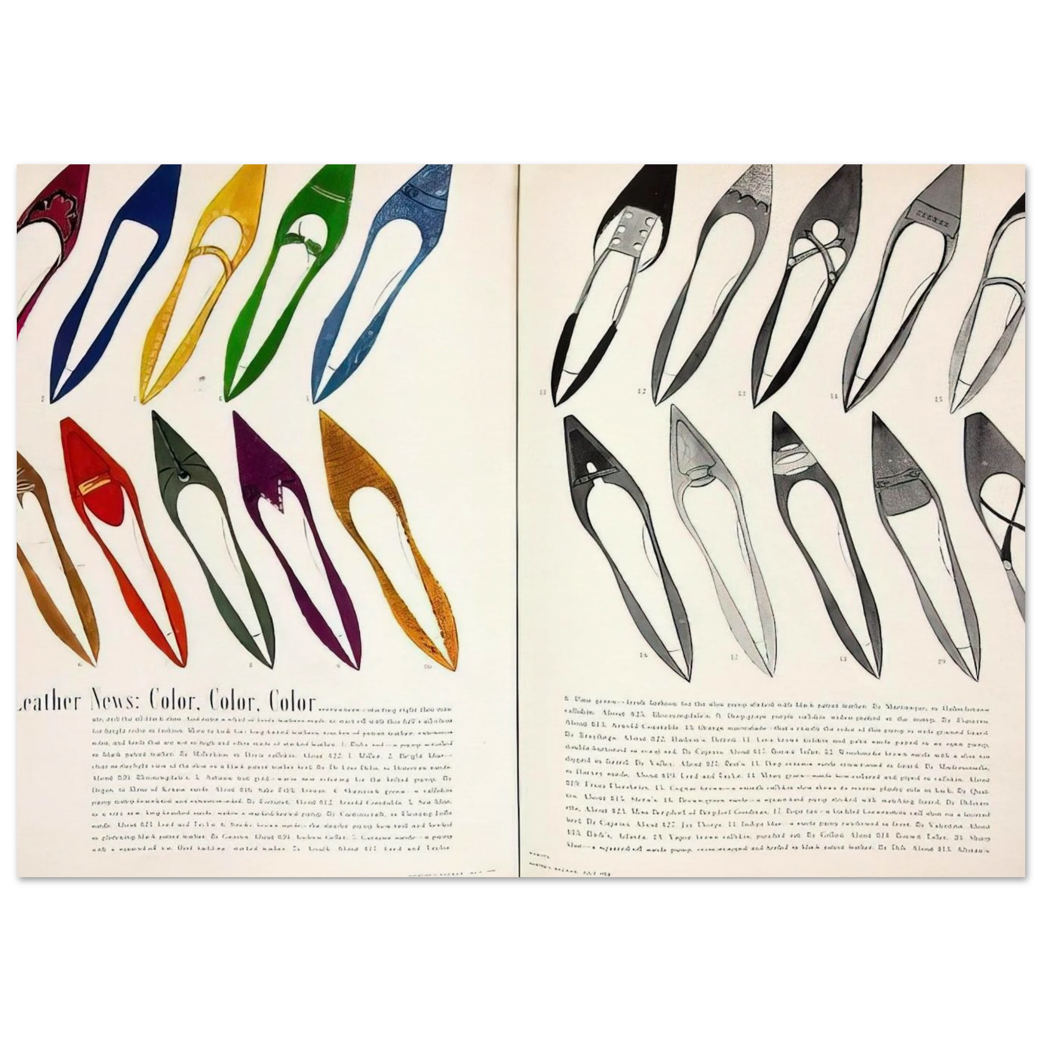Shoe Advertisement for I.Miller  Harper's Bazzar  Poster | Andy Warhol Poster | Andy Warhol Prints