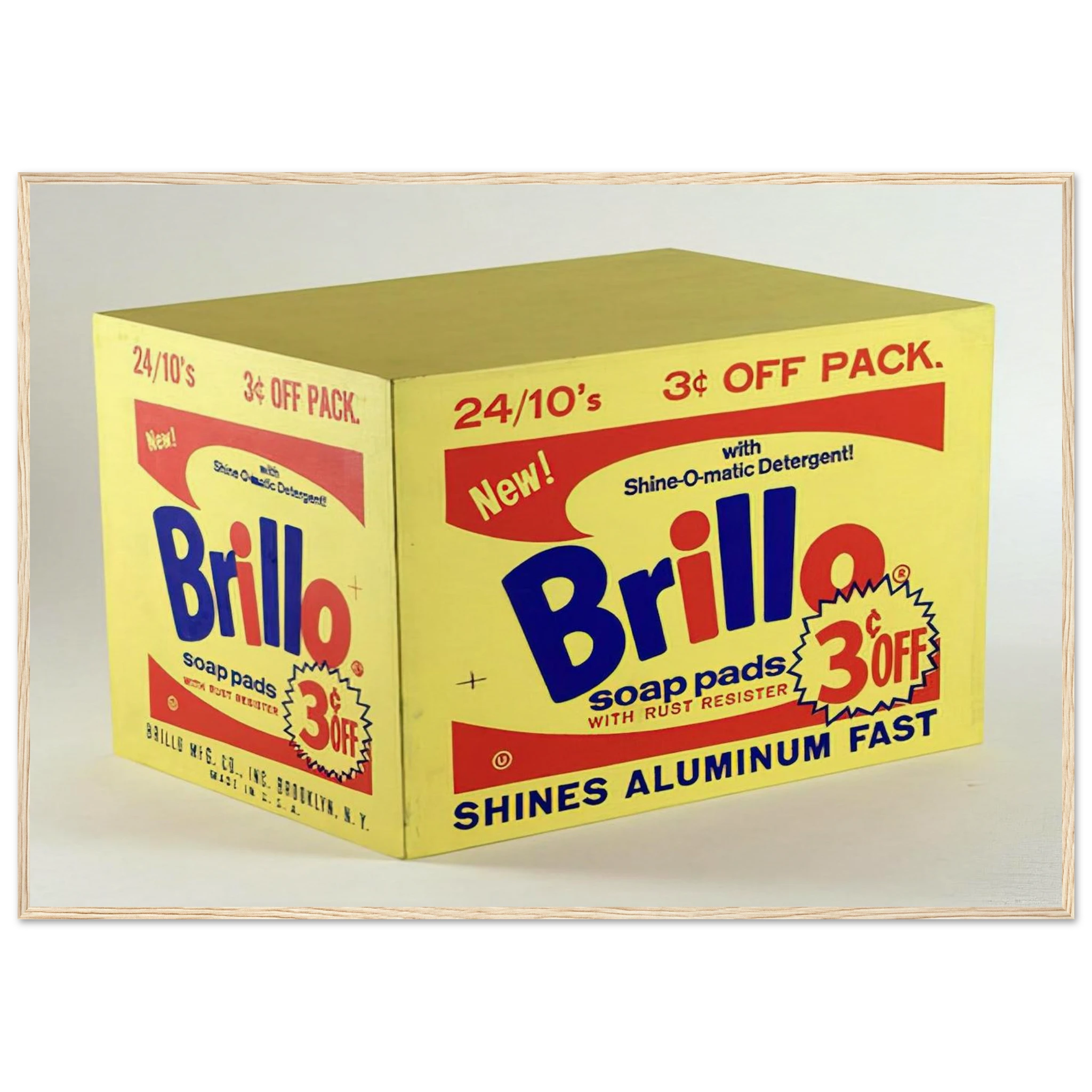 Brillo Box  3c Off  Framed Poster | Andy Warhol Framed Prints Wall Art | Andy Warhol Prints