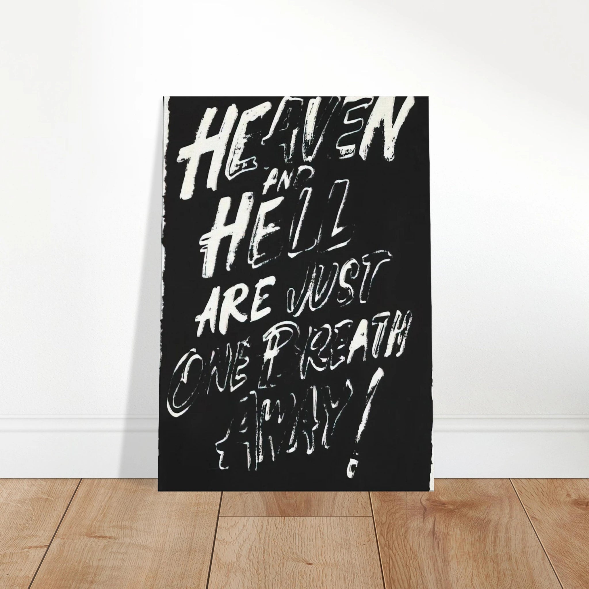 Heaven and Hell Are Just One Breath Away! Canvas | Andy Warhol Canvas | Andy Warhol Prints