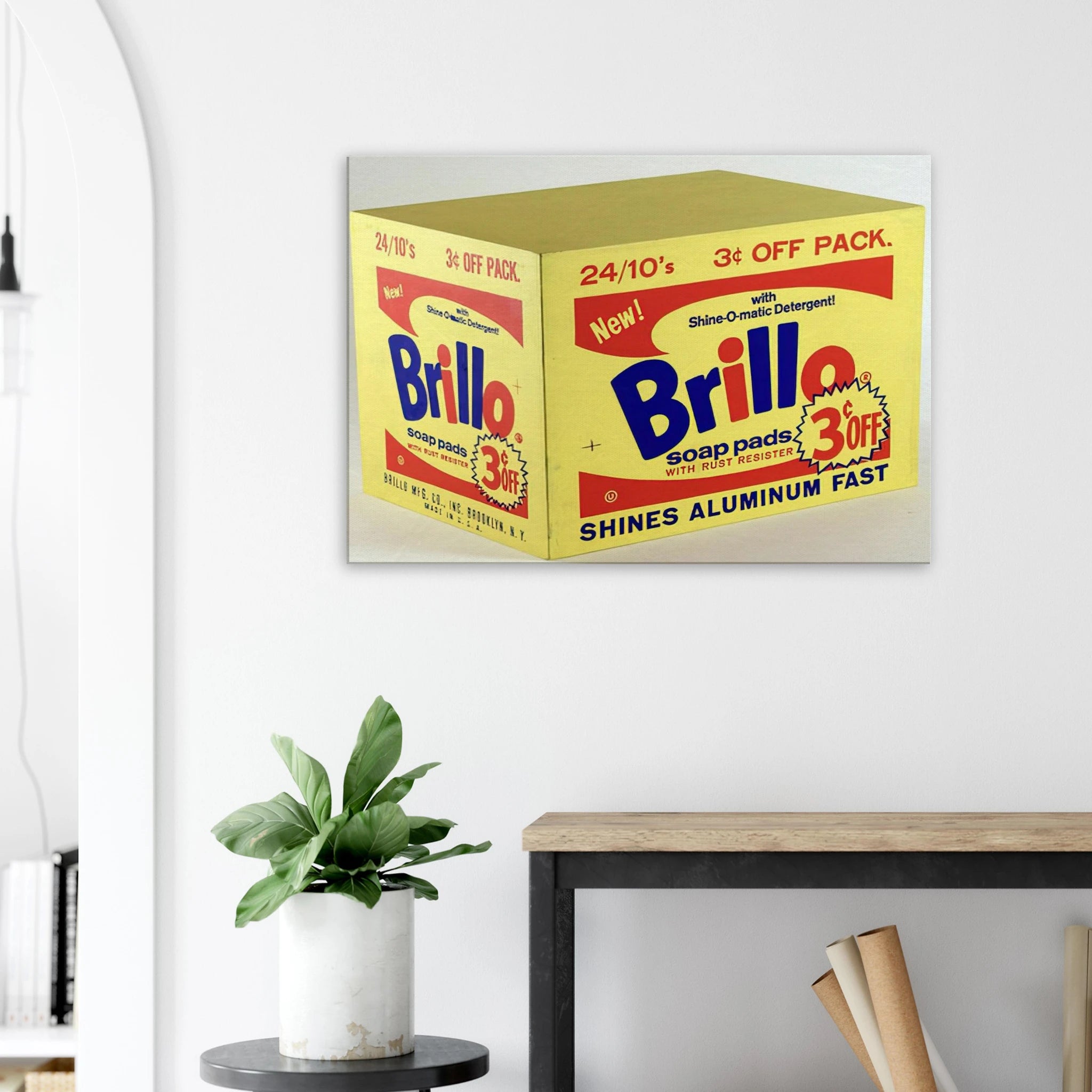 Brillo Box  3c Off  Canvas | Andy Warhol Canvas | Andy Warhol Prints