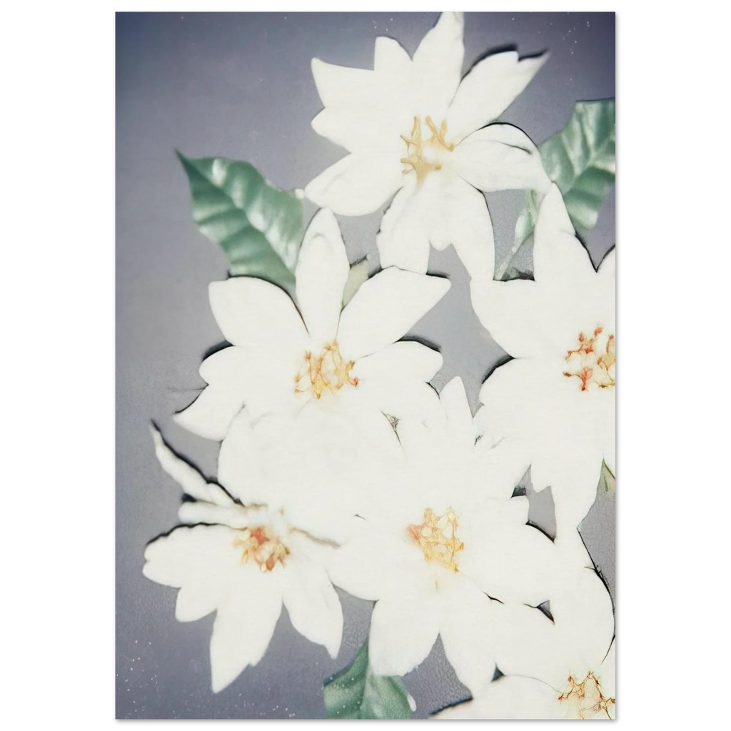 Christmas Poinsettias-White Poster | Andy Warhol Poster | Andy Warhol Prints