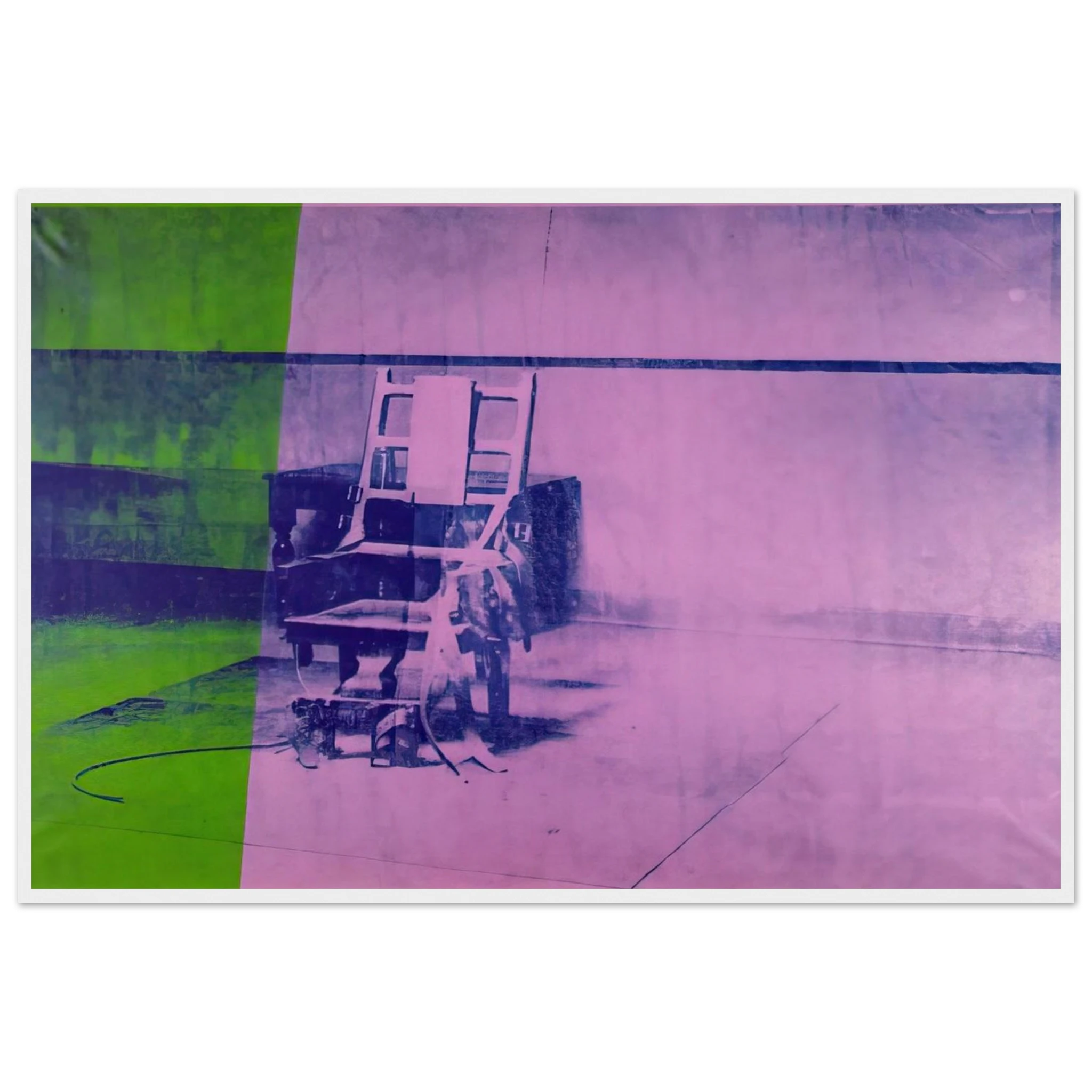 Big electric chair Framed Poster | Andy Warhol Framed Prints Wall Art | Andy Warhol Prints