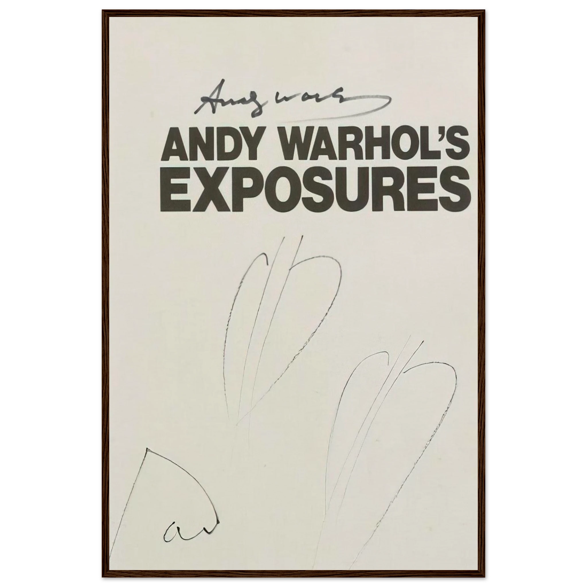Butterfly Hearths  Andy Warhol's Exposures  Framed Poster | Andy Warhol Framed Prints Wall Art | Andy Warhol Prints