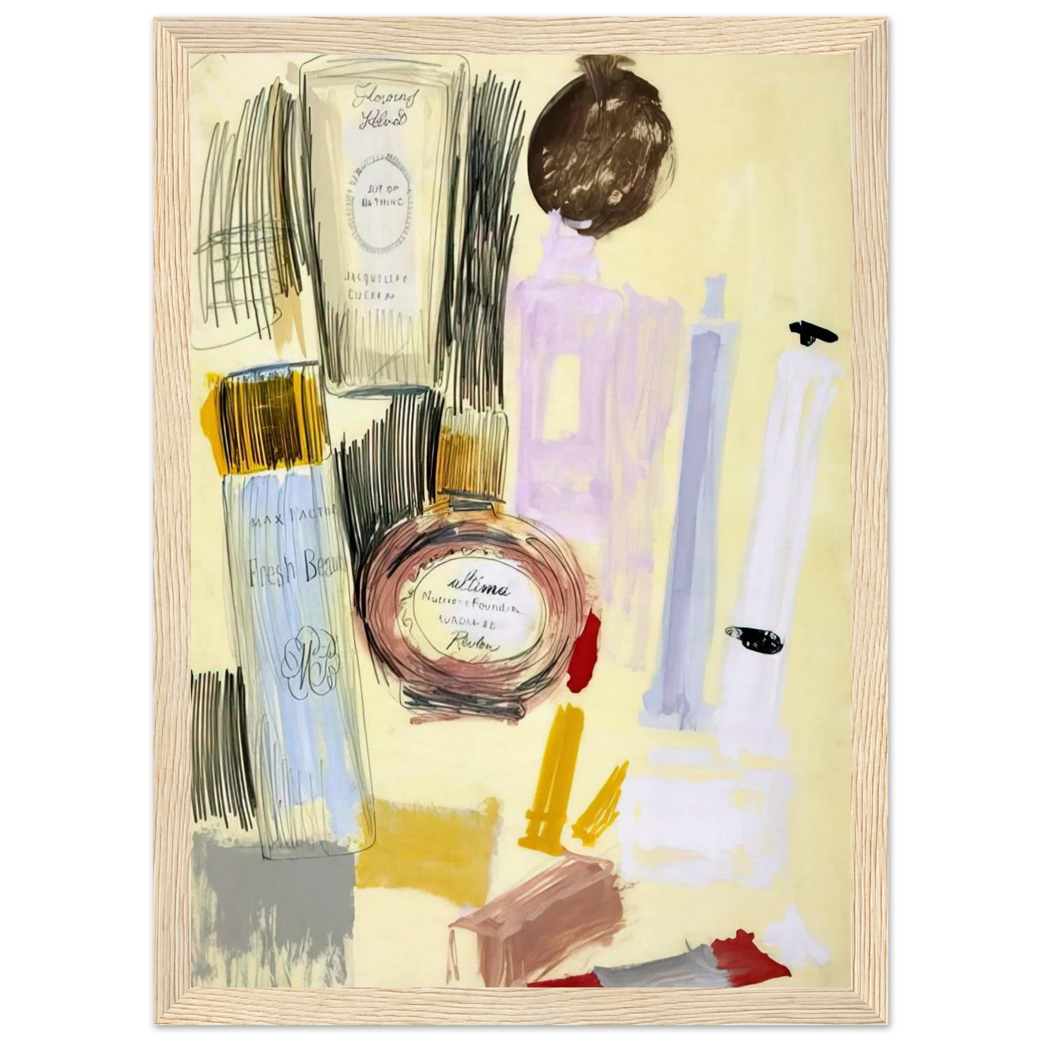 Untitled  Beauty Products  Framed Poster | Andy Warhol Framed Prints Wall Art | Andy Warhol Prints