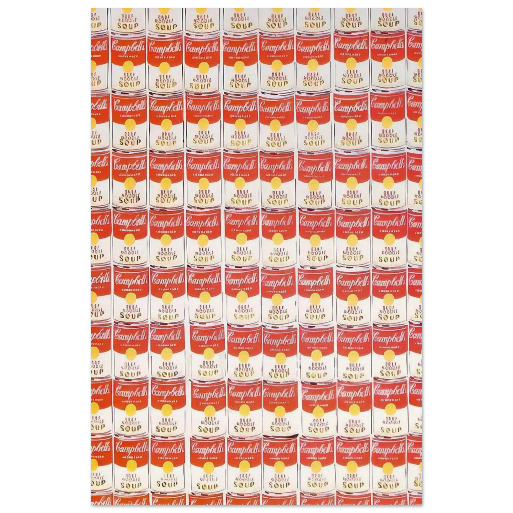 100 Cans Poster | Andy Warhol Poster | Andy Warhol Prints