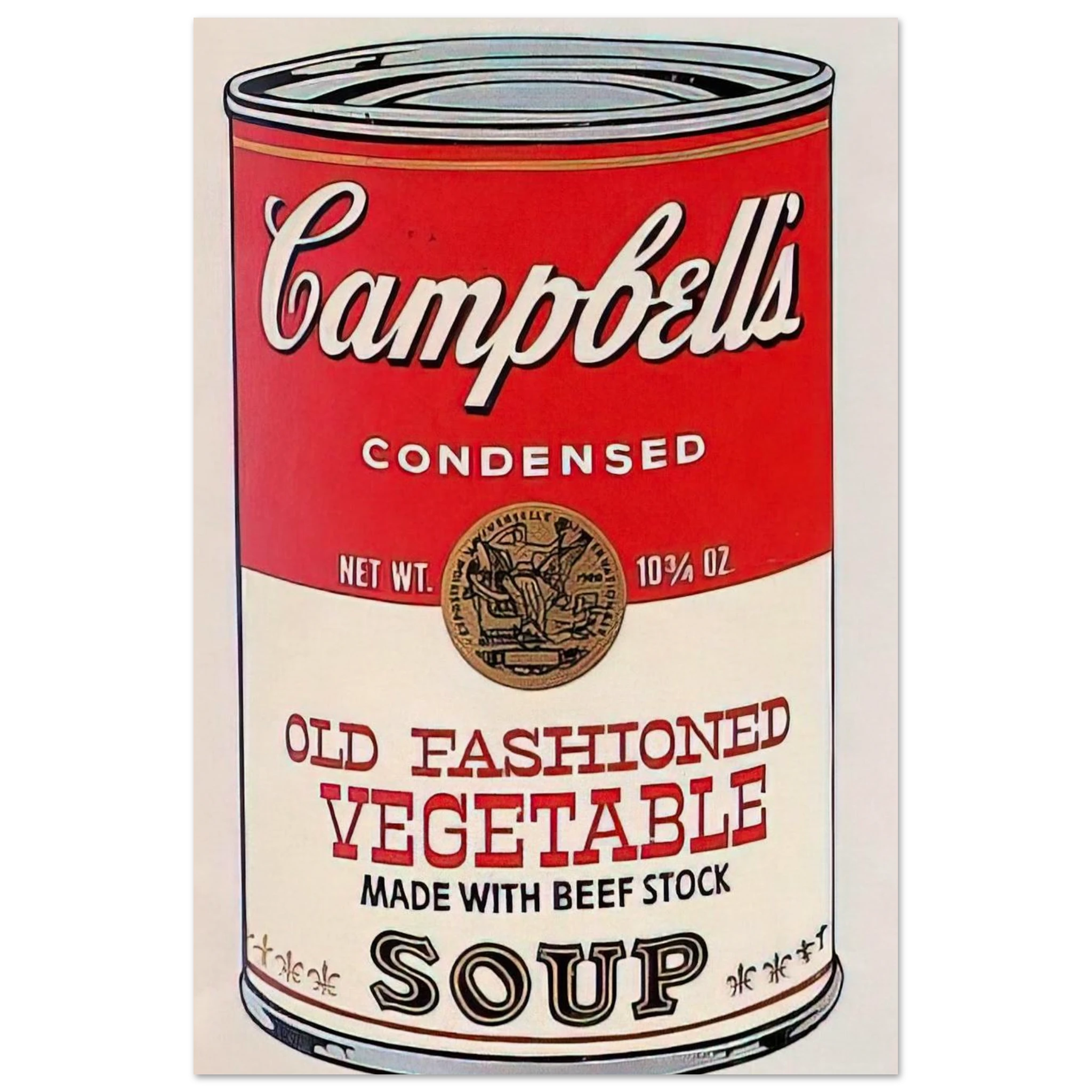 Campbell's Soup Can  Old Fashioned Vegetable  Poster | Andy Warhol Poster | Andy Warhol Prints