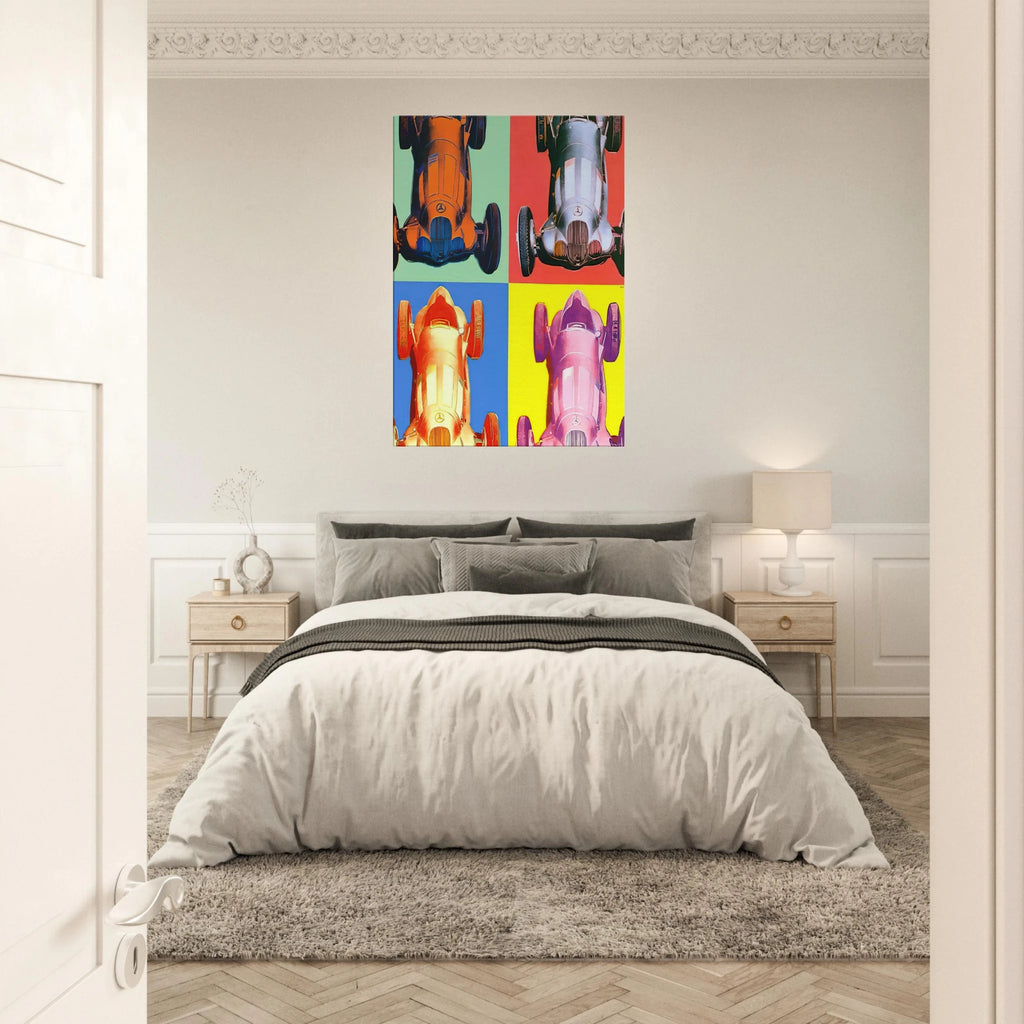 Benz Racing Car Canvas | Andy Warhol Canvas | Andy Warhol Prints