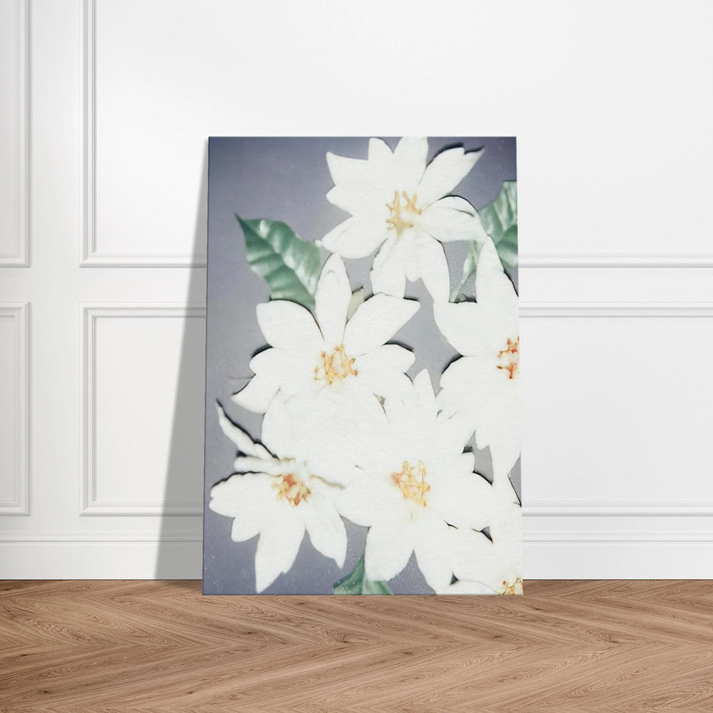 Christmas Poinsettias-White Canvas | Andy Warhol Canvas | Andy Warhol Prints