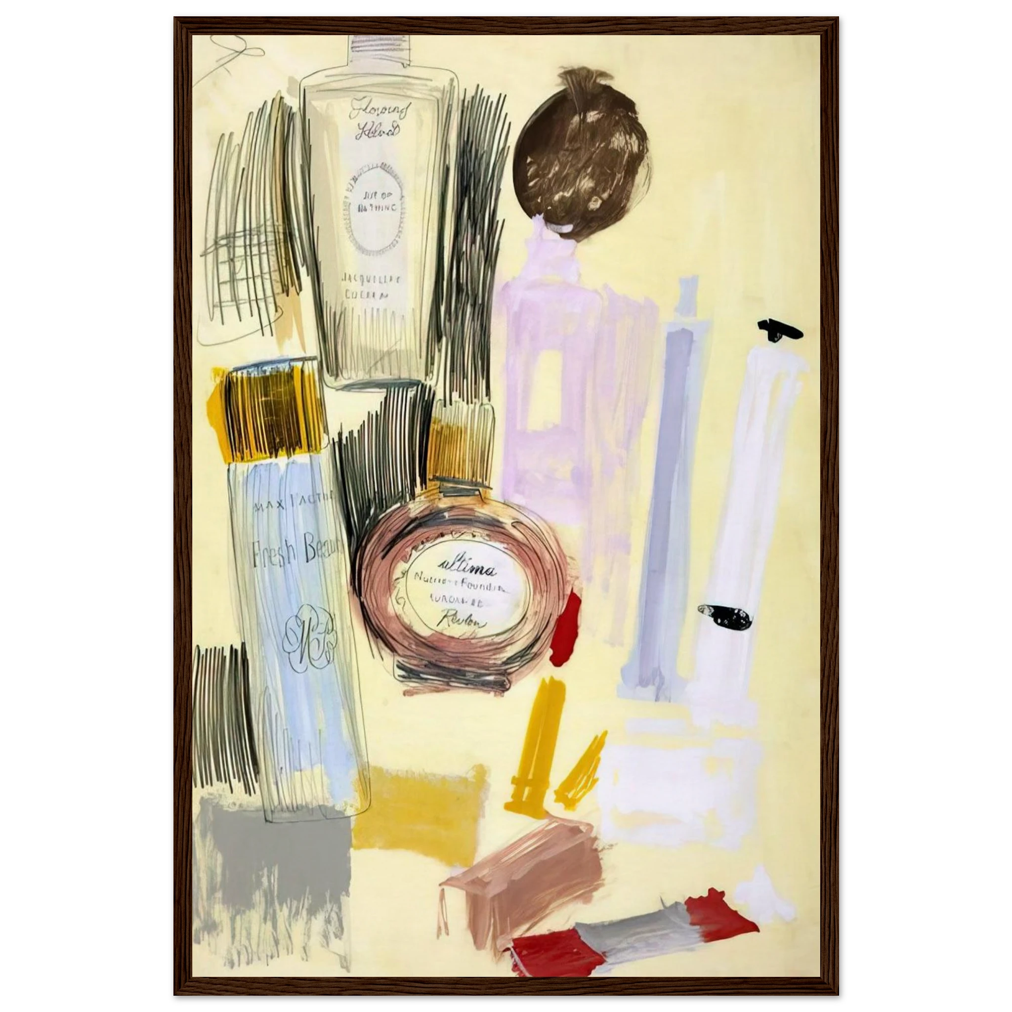 Untitled  Beauty Products  Framed Poster | Andy Warhol Framed Prints Wall Art | Andy Warhol Prints