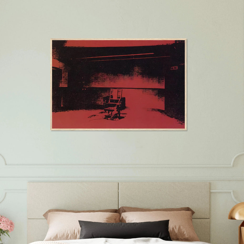 Early electric chair Framed Poster | Andy Warhol Framed Prints Wall Art | Andy Warhol Prints