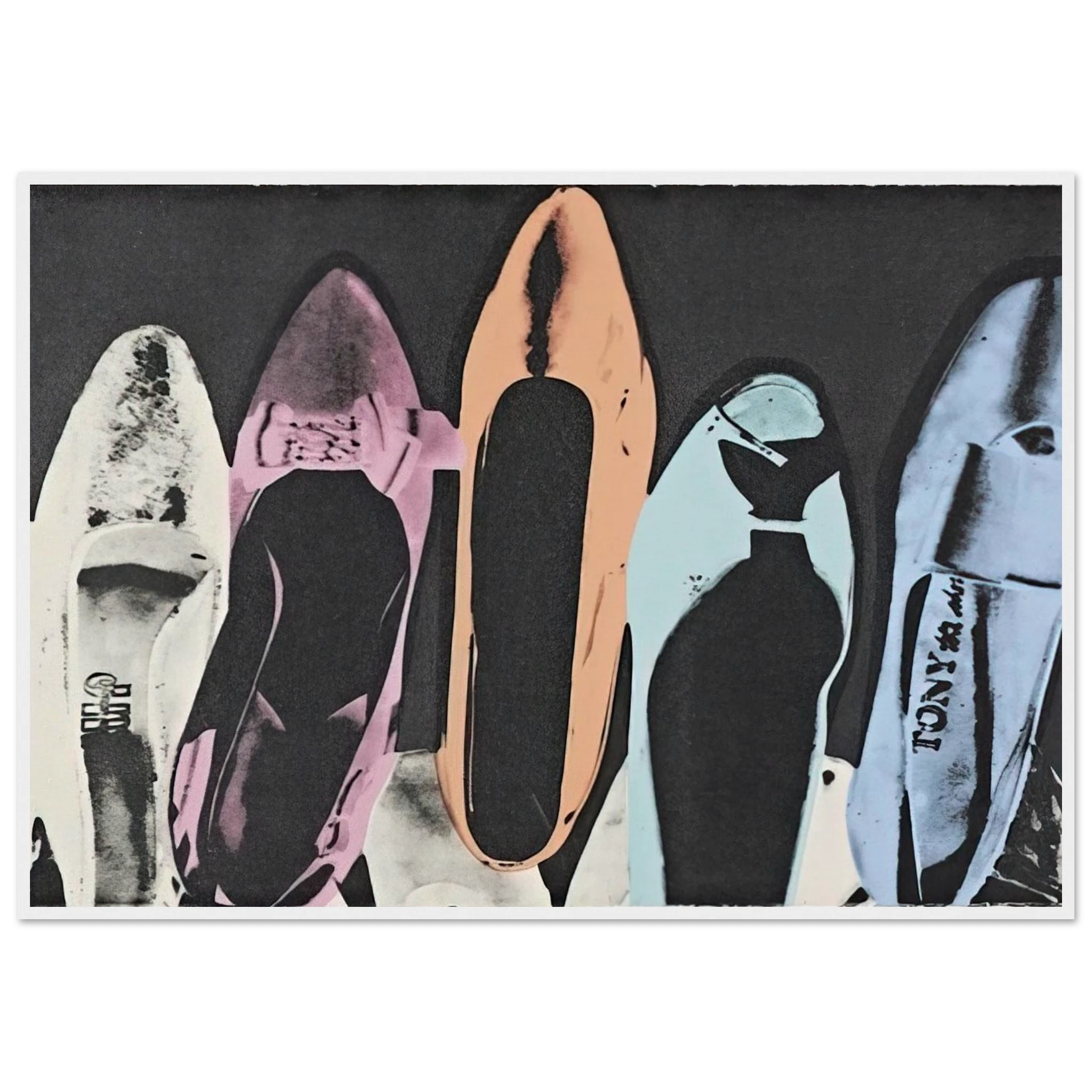 Diamond Dust Shoes Framed Poster | Andy Warhol Framed Prints Wall Art | Andy Warhol Prints