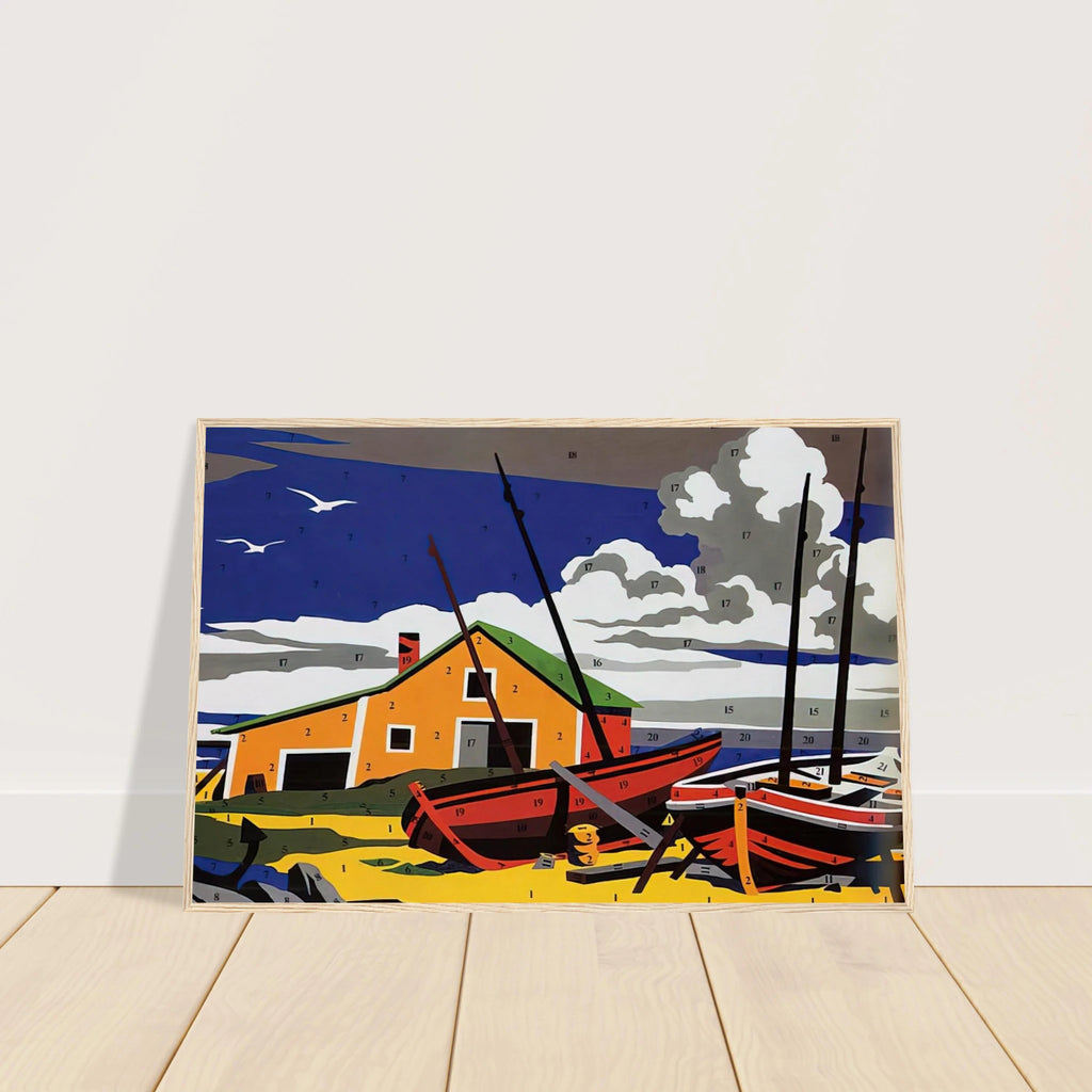 Do It Yourself  Seascape  Framed Poster | Andy Warhol Framed Prints Wall Art | Andy Warhol Prints