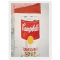 Campbell's Soup Can  Tomato Rice  Framed Poster | Andy Warhol Framed Prints Wall Art | Andy Warhol Prints