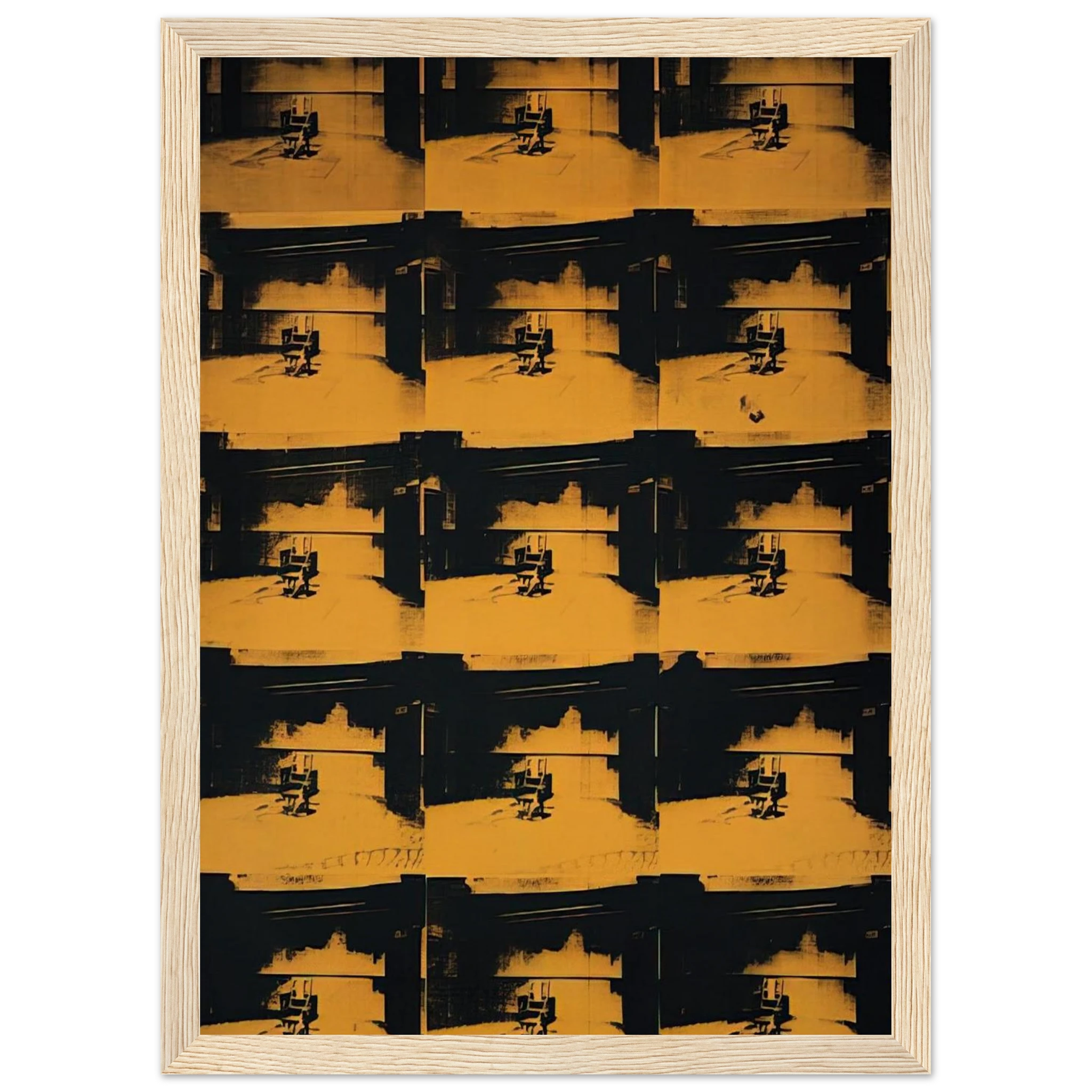 Orange Disaster Framed Poster | Andy Warhol Framed Prints Wall Art | Andy Warhol Prints