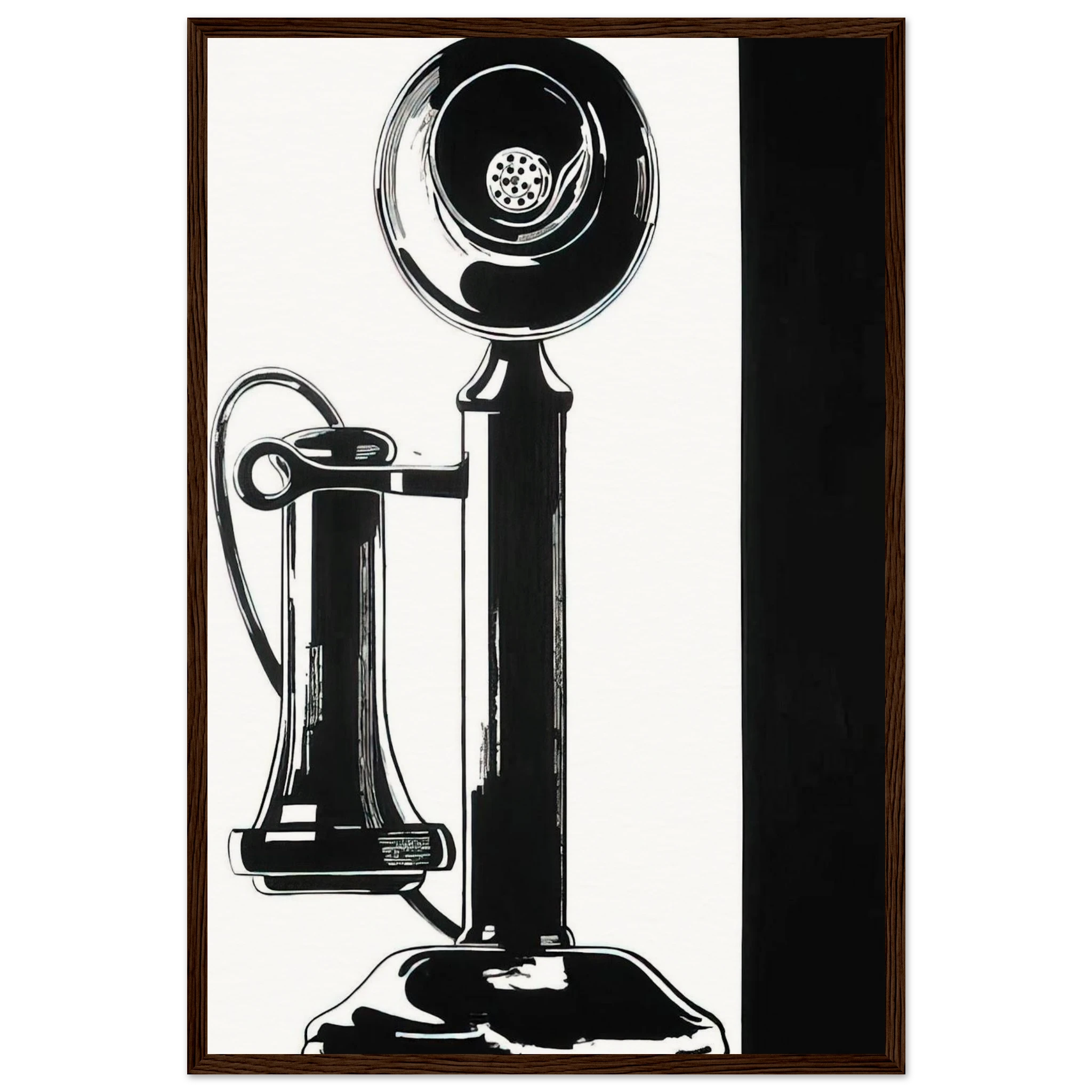 Telephone Framed Poster | Andy Warhol Framed Prints Wall Art | Andy Warhol Prints