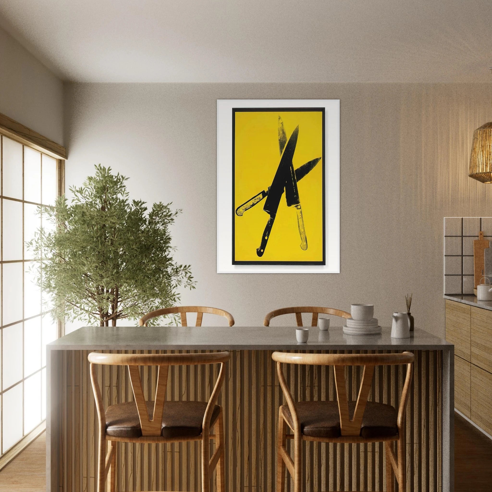Knives Framed Poster | Andy Warhol Framed Prints Wall Art | Andy Warhol Prints