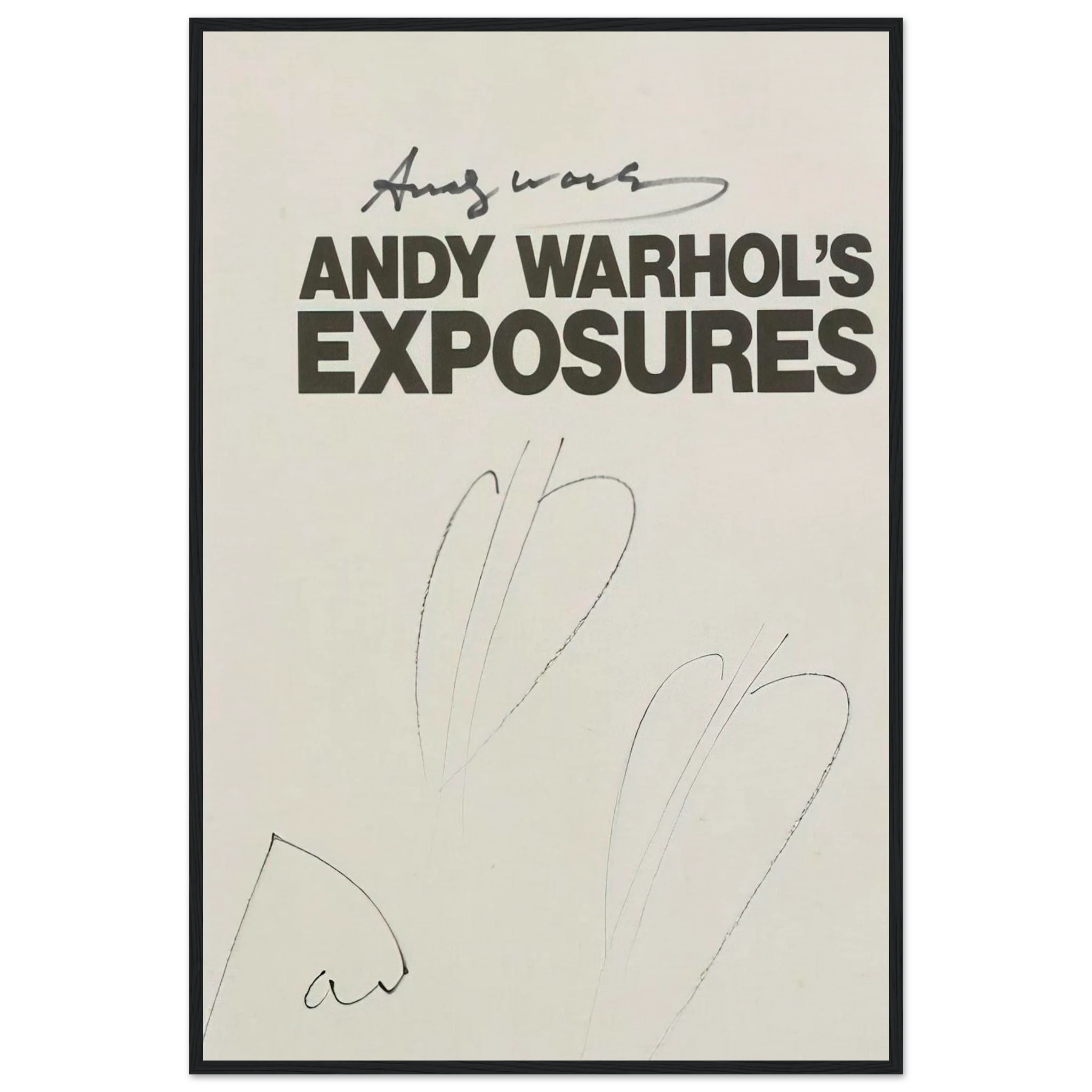 Butterfly Hearths  Andy Warhol's Exposures  Framed Poster | Andy Warhol Framed Prints Wall Art | Andy Warhol Prints