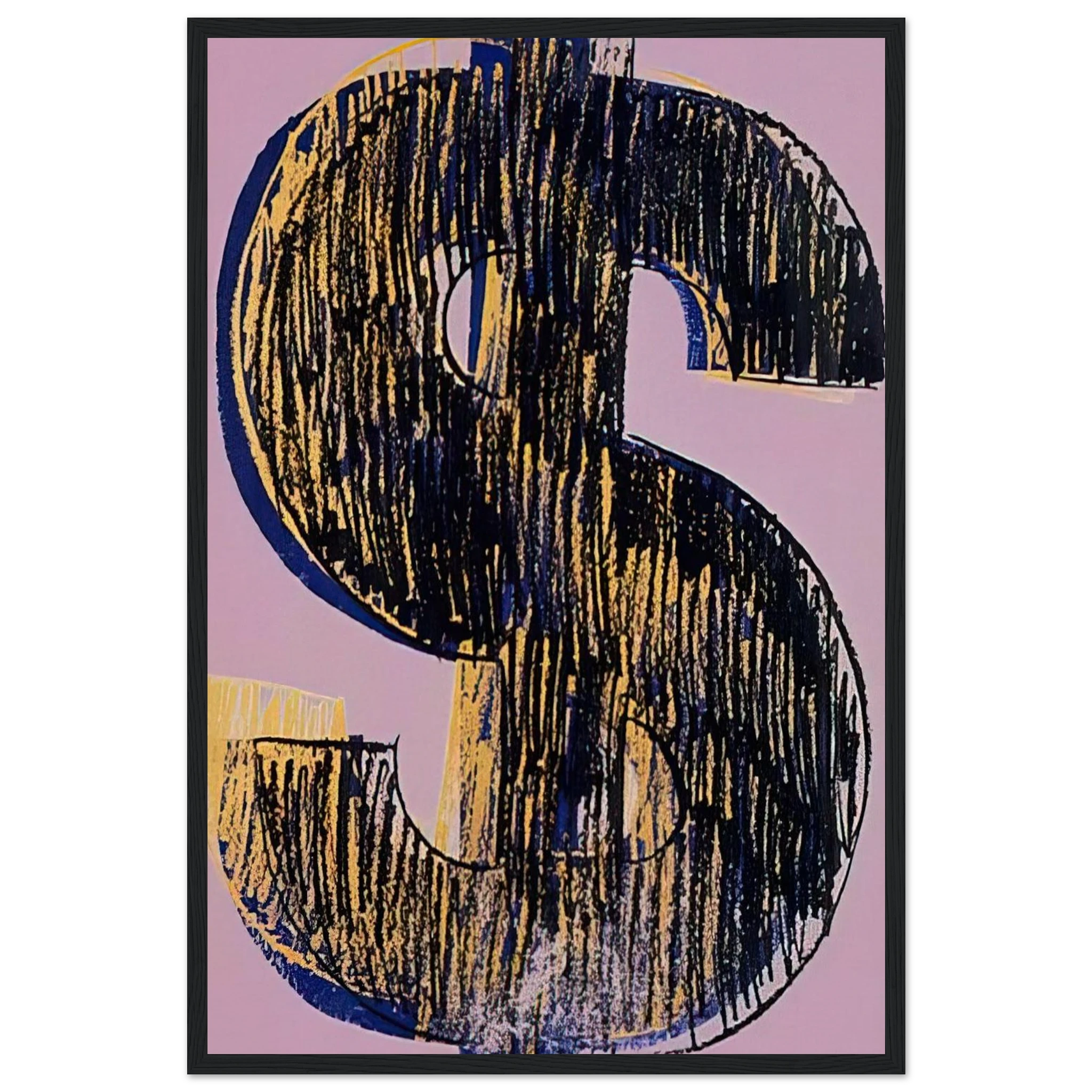 Dollar Sign Framed Poster | Andy Warhol Framed Prints Wall Art | Andy Warhol Prints