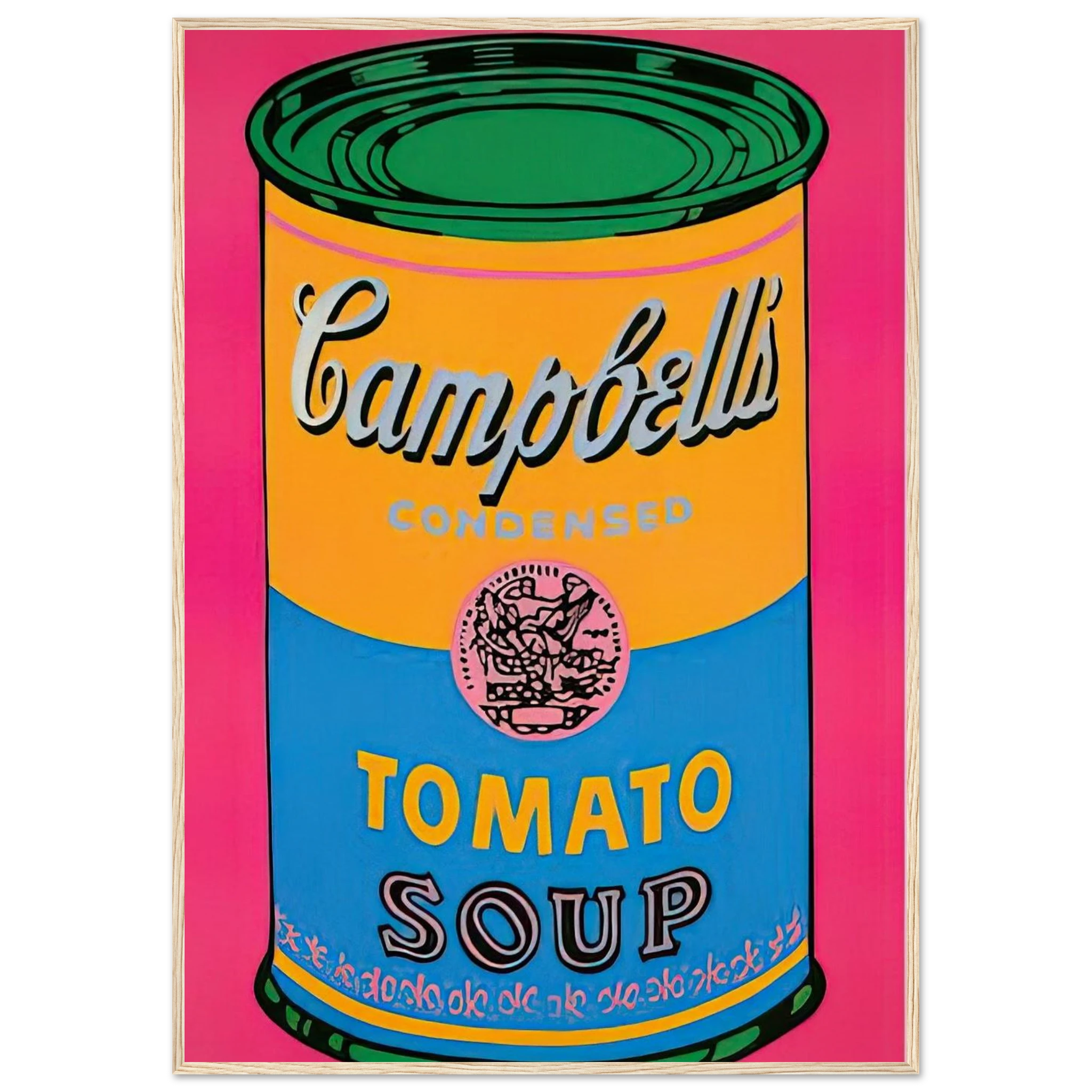 Campbell's Soup Can  Framed Poster | Andy Warhol Framed Prints Wall Art | Andy Warhol Prints